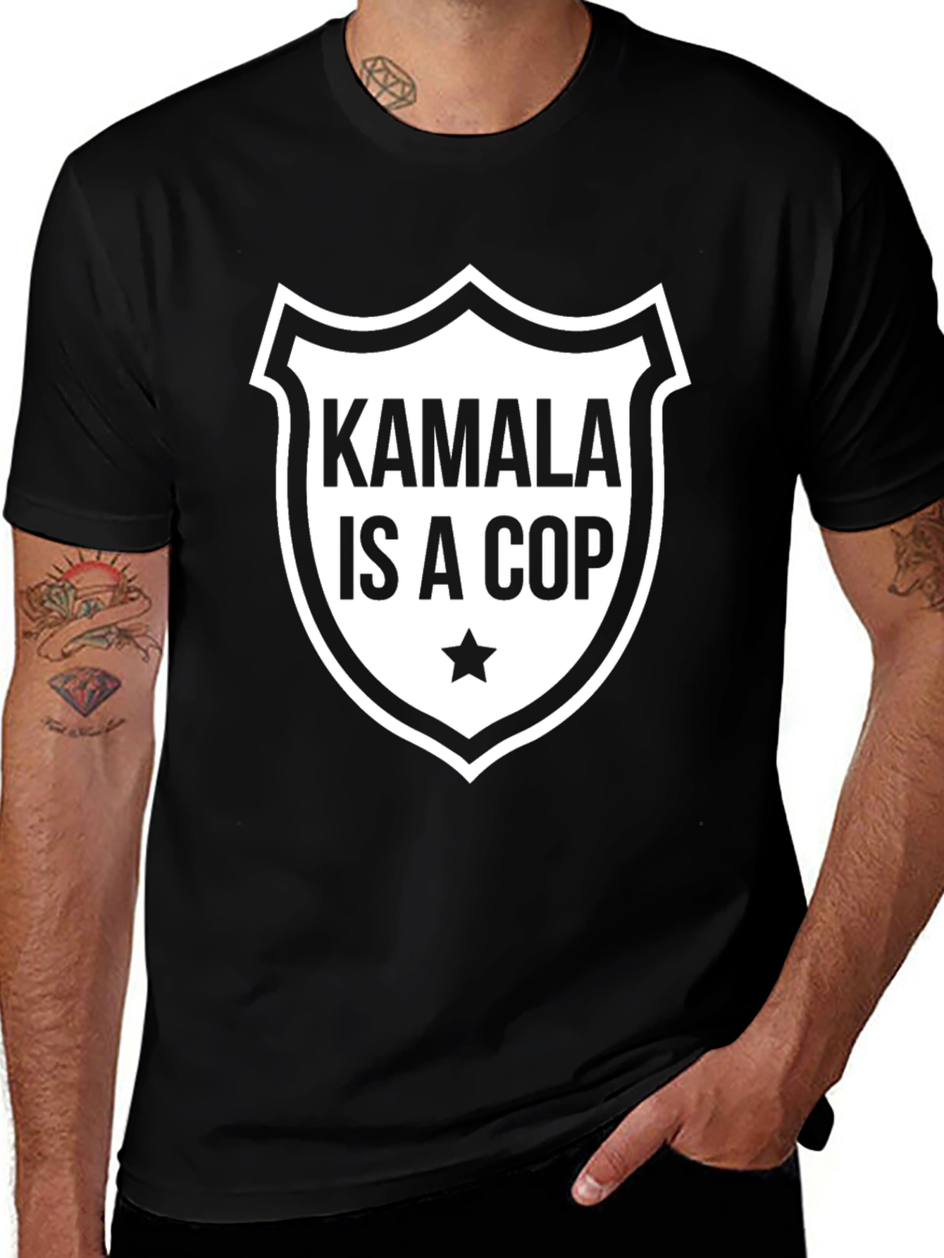 Variant 14 of Kamala Is A Cop T-Shirt Political Statement Tee