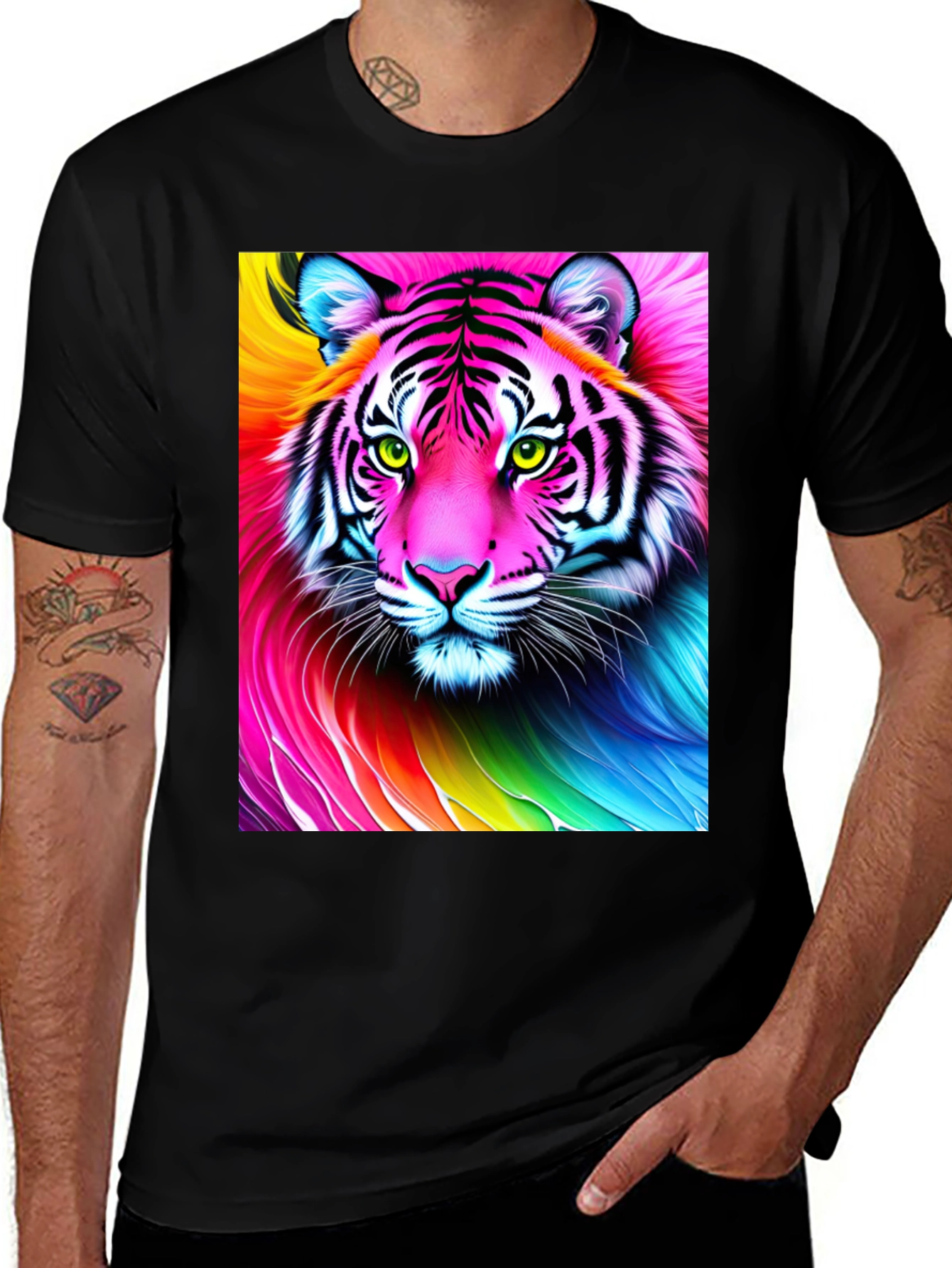 Variant 26 of Rainbow Tiger Graphic T-Shirt