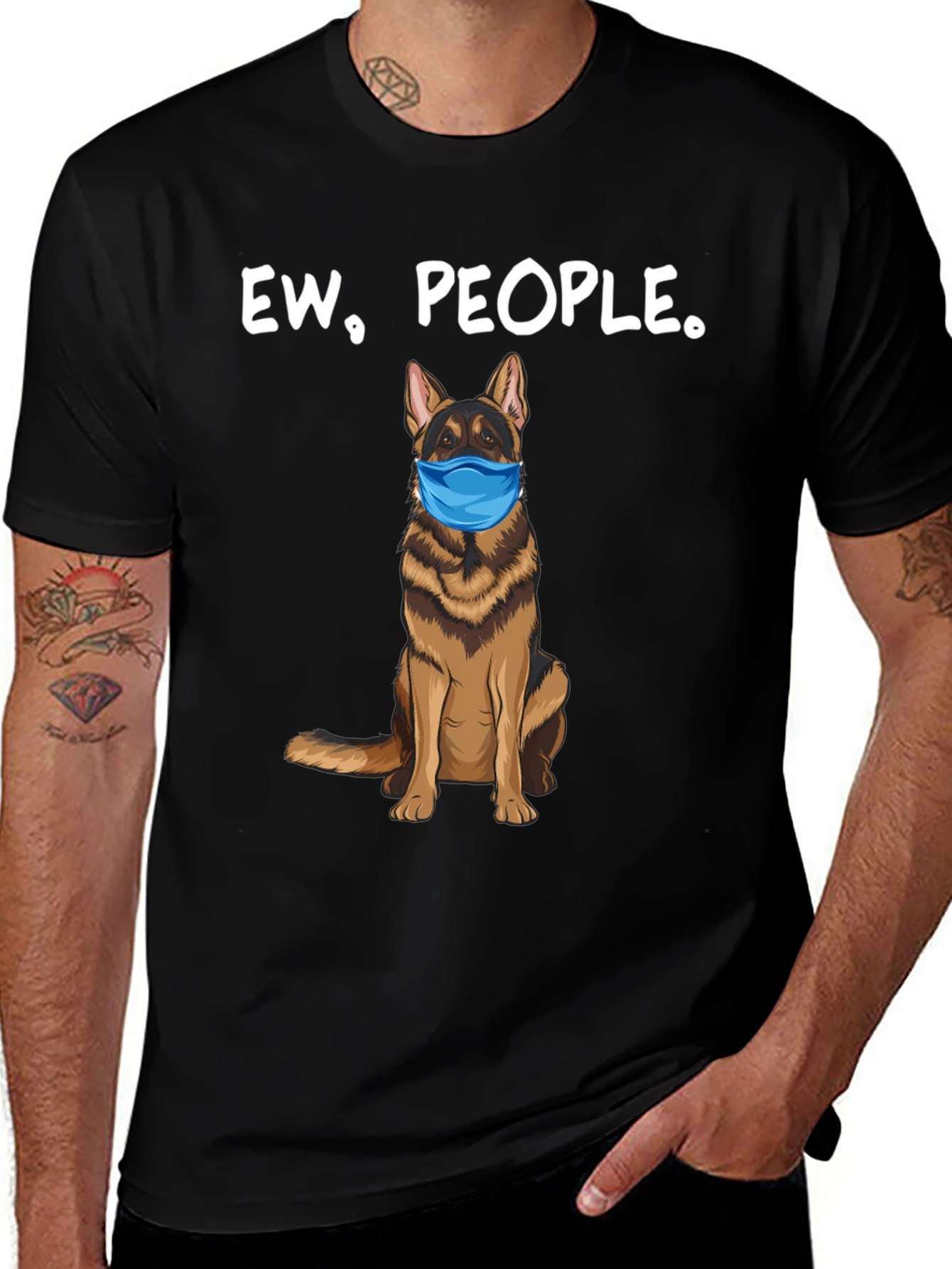 Variant 30 of Ew, People. Dog Graphic T-Shirt