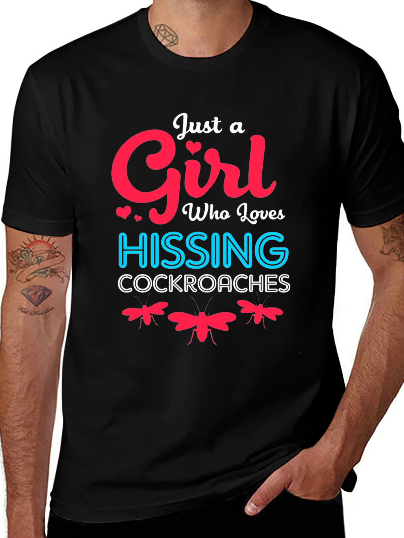 Variant 17 of Just A Girl Who Loves Hissing Cockroaches T-Shirt