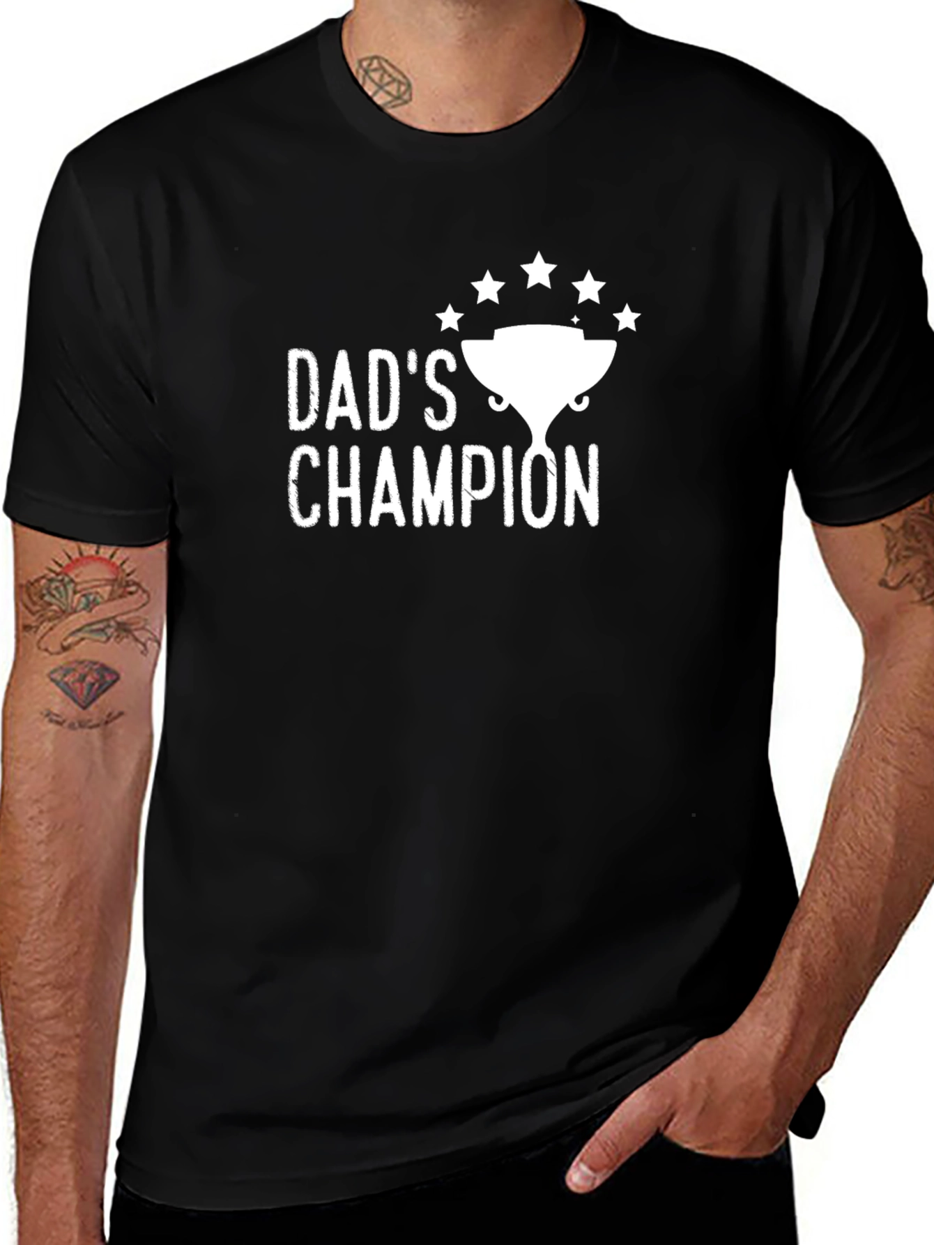 Variant 10 of Dad's Champion Black T-Shirt