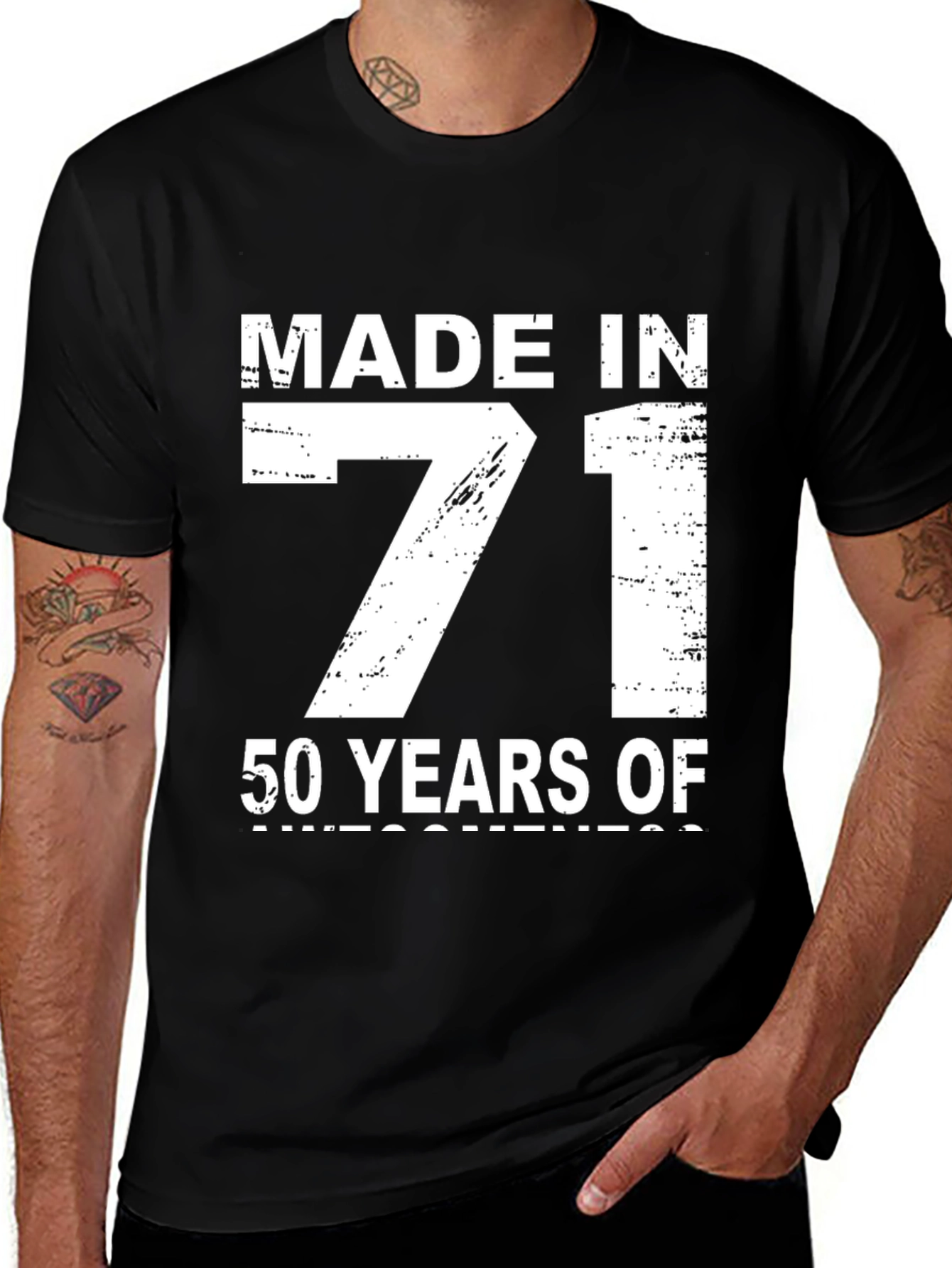 Variant 14 of Made in 71 50th Birthday T-Shirt