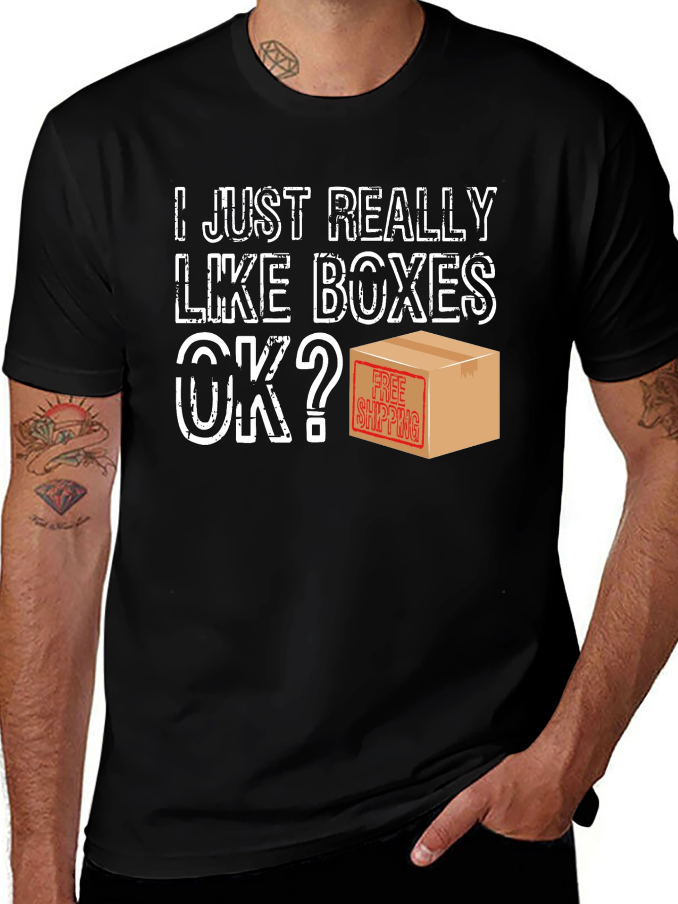 Variant 7 of I Just Really Like Boxes OK? T-Shirt