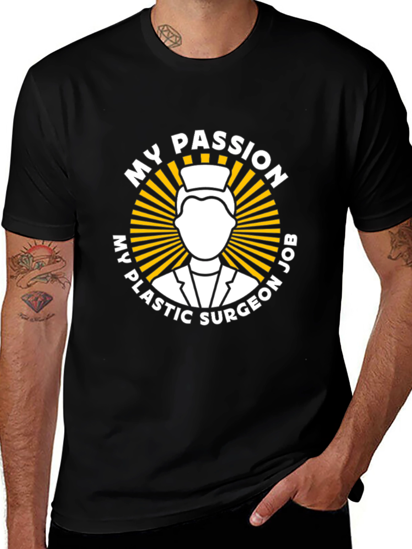 Variant 27 of Plastic Surgeon Passion T-Shirt - Black