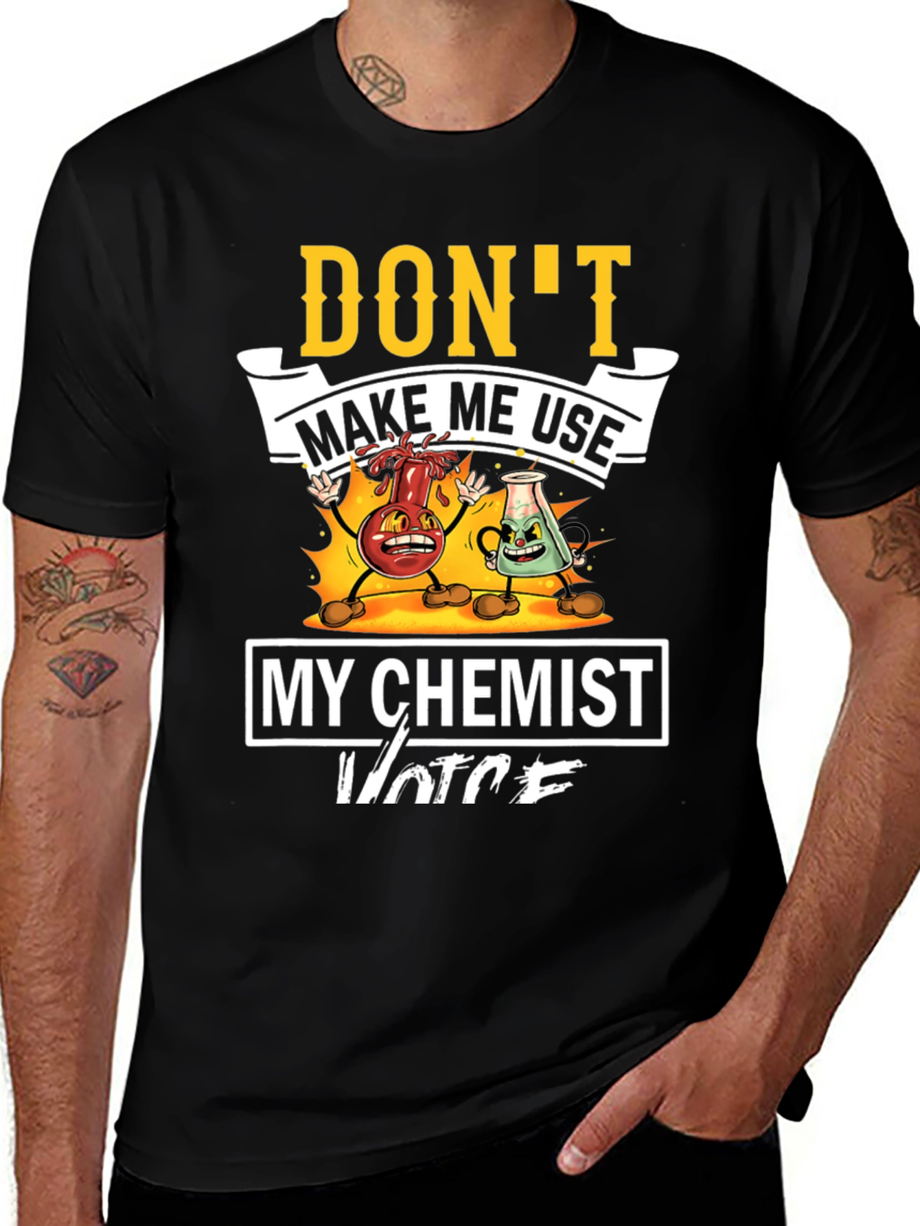 Variant 22 of Funny Chemist Voice Graphic T-Shirt
