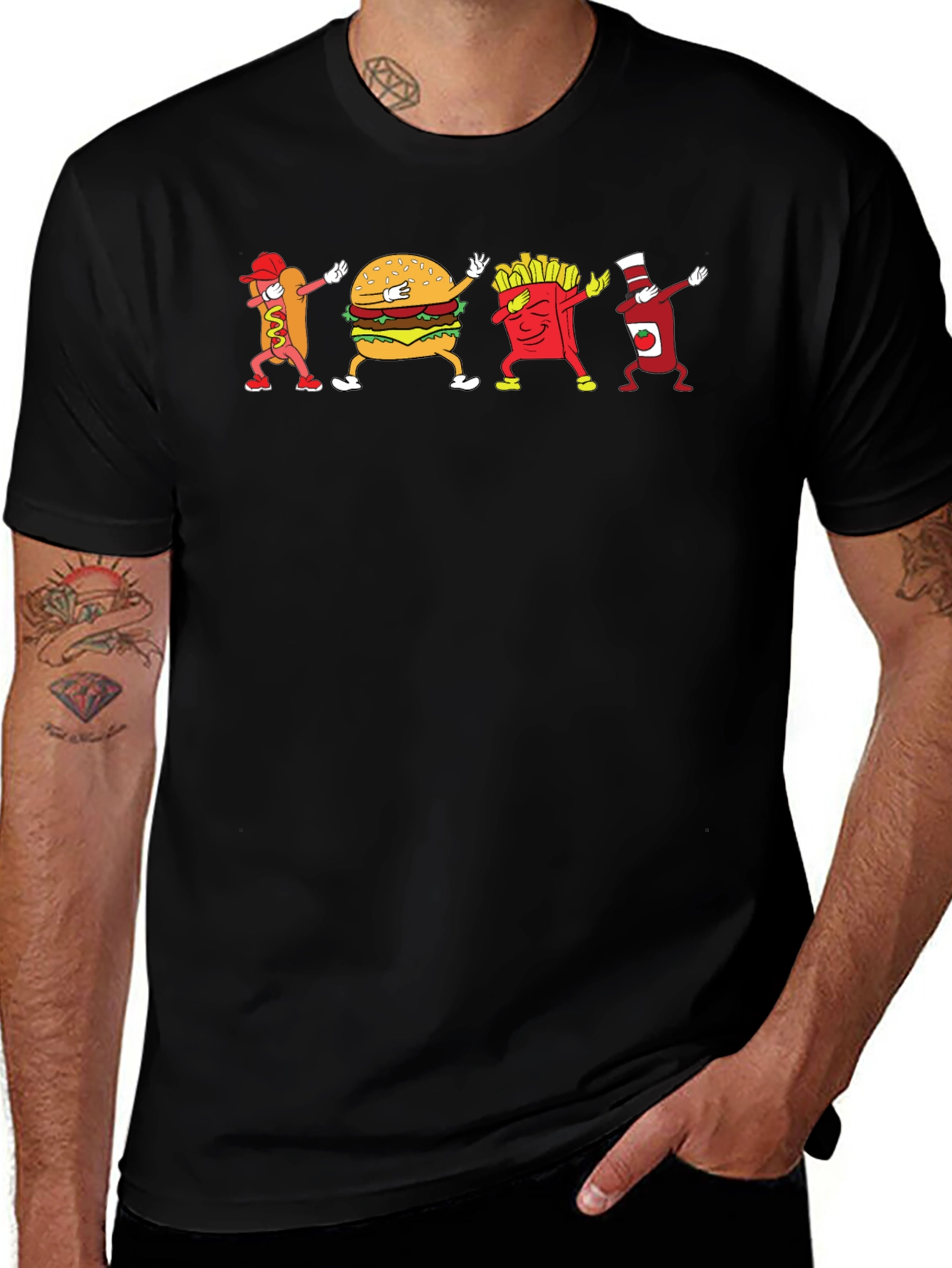 Food Dabbing T-Shirt - Fast Food Dance