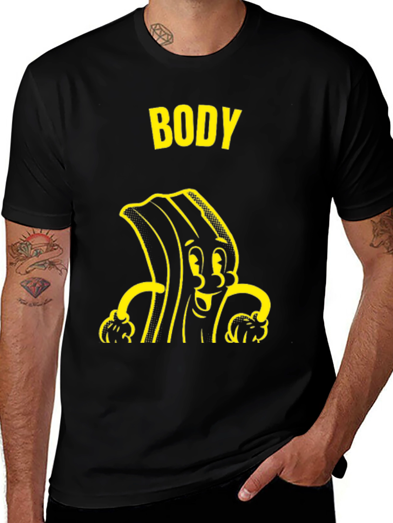 Variant 28 of Funny Cartoon Bodybuilding T-Shirt
