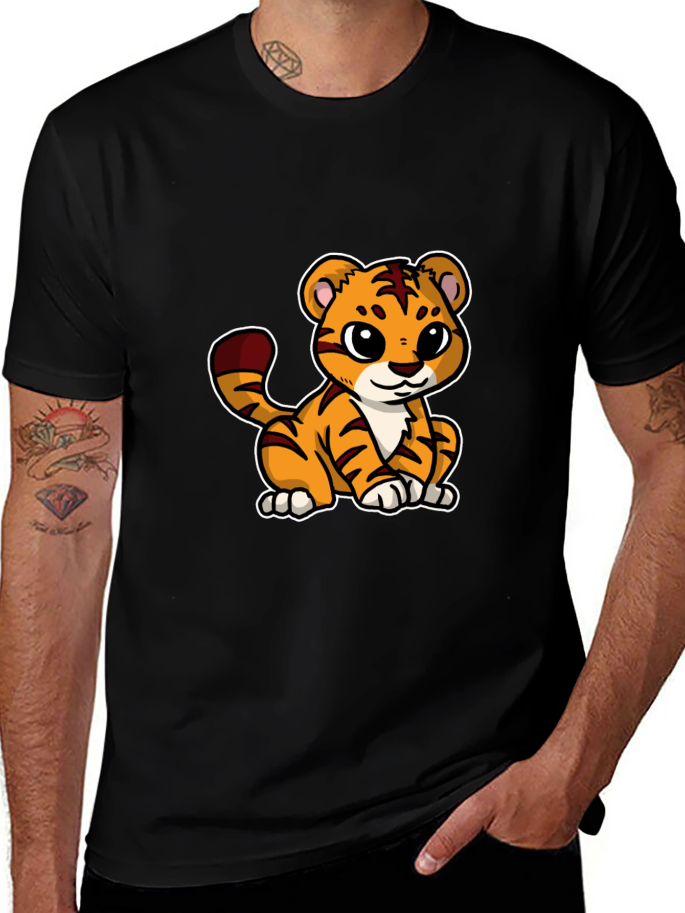 Variant 13 of Cute Tiger Graphic T-Shirt