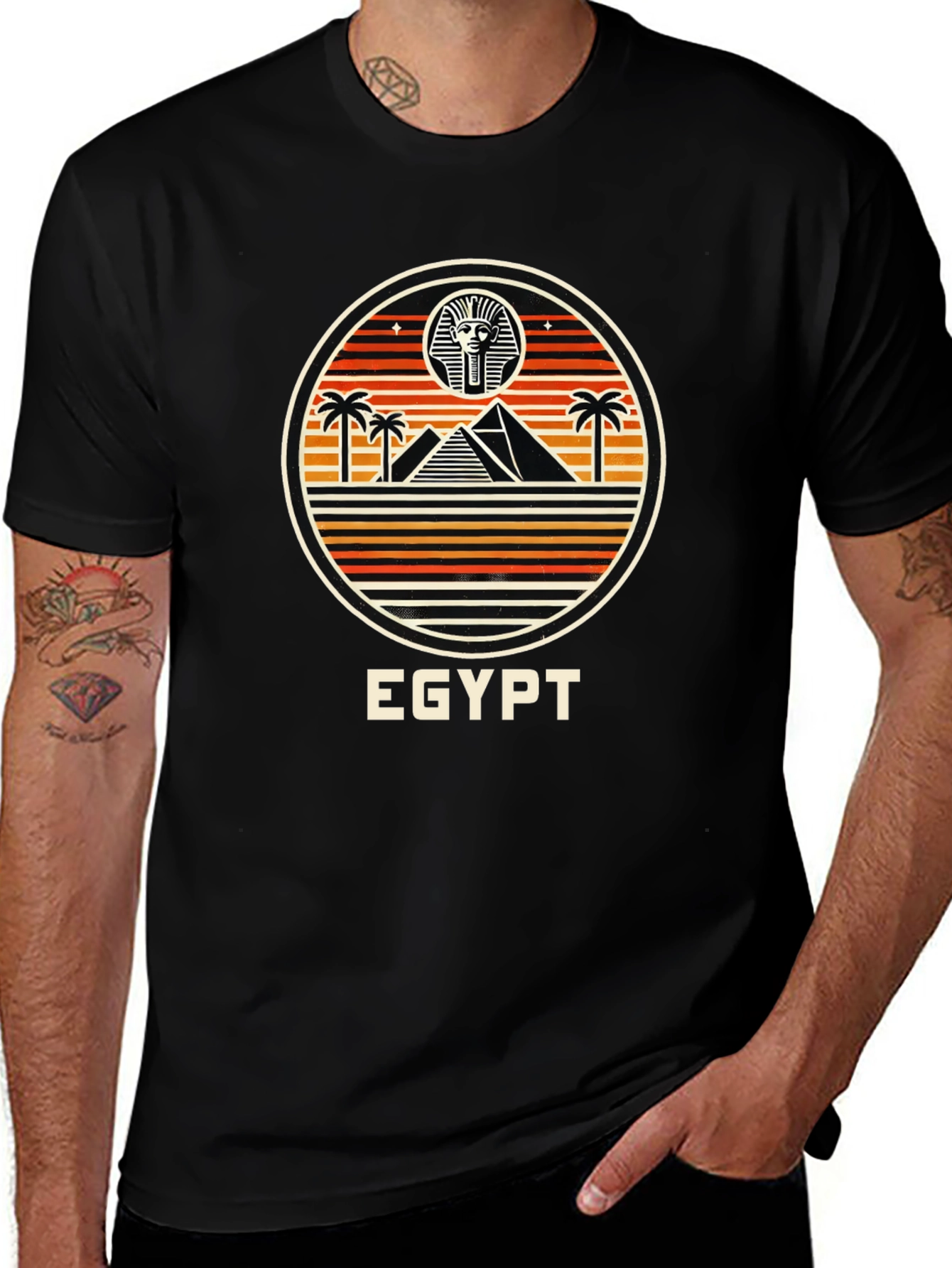 Egypt Graphic T-Shirt - Men's Black Tee