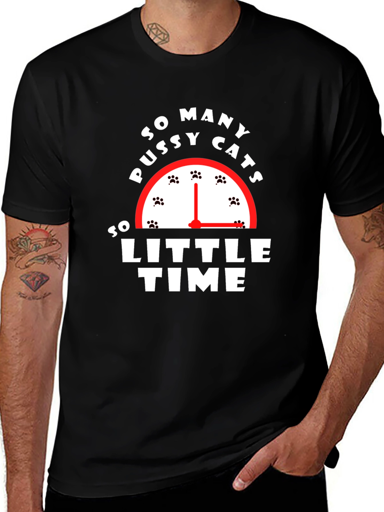 Variant 9 of So Many Cats So Little Time Graphic Tee