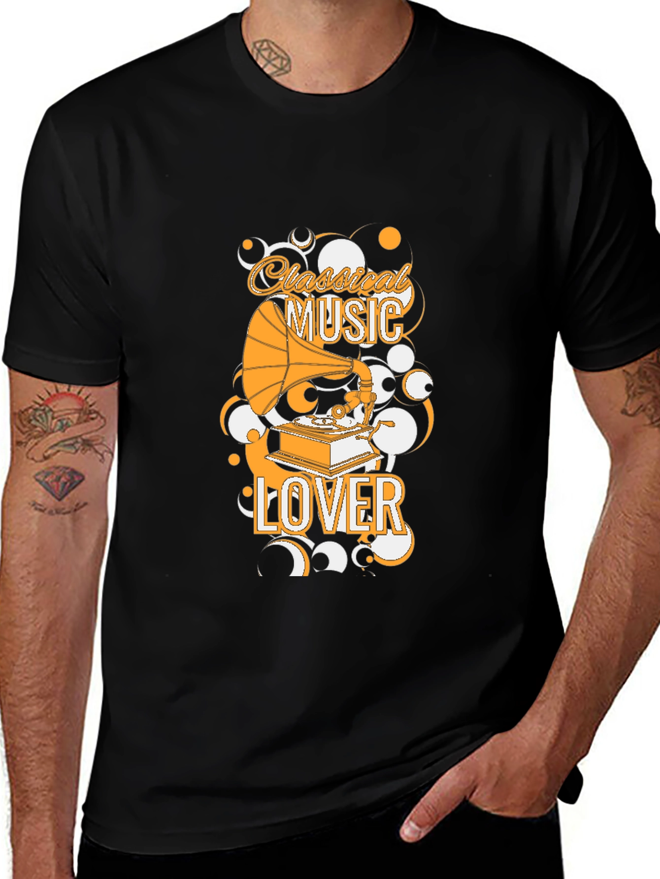 Variant 6 of Classical Music Lover Black Graphic Tee