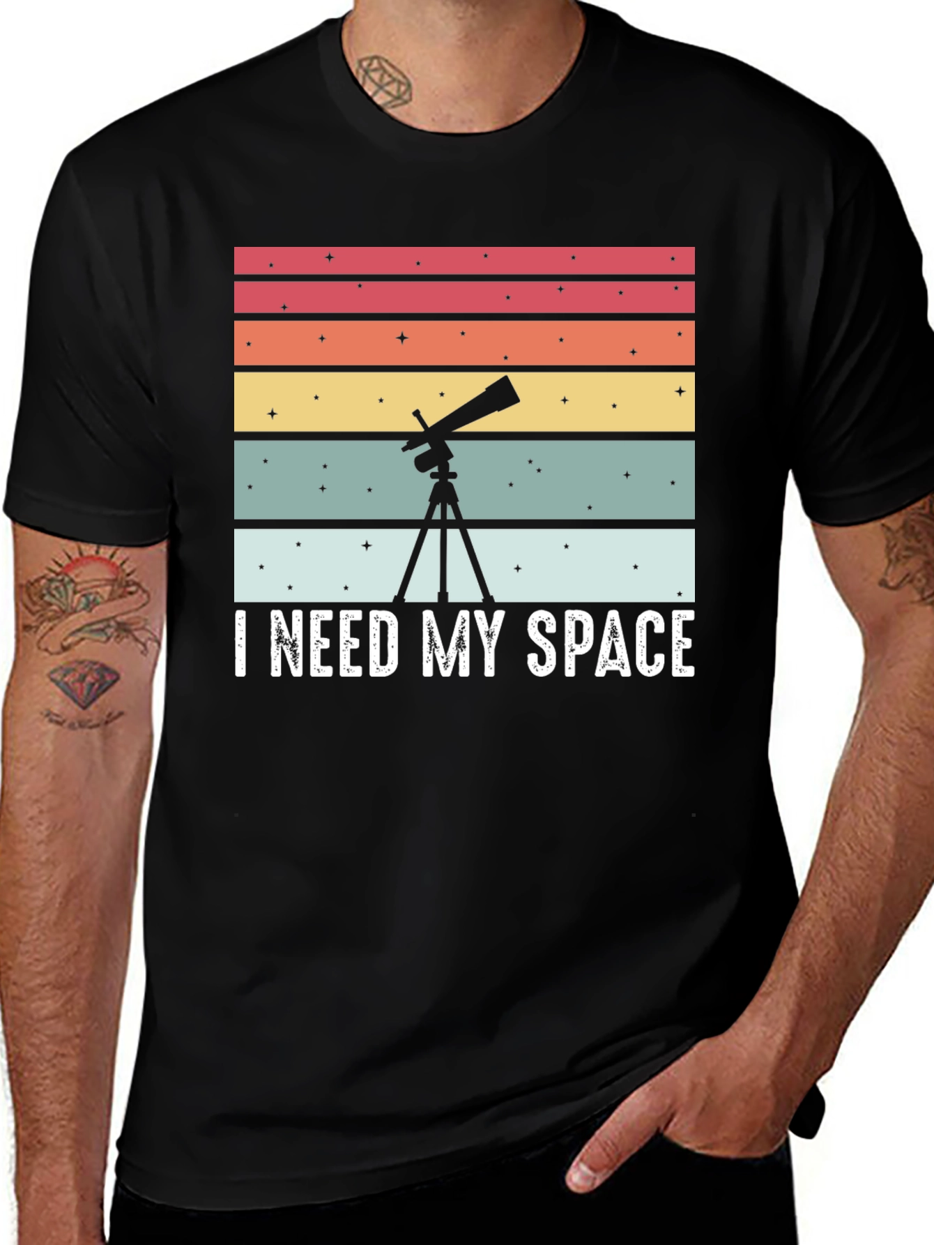 Variant 12 of I Need My Space Telescope Graphic T-Shirt