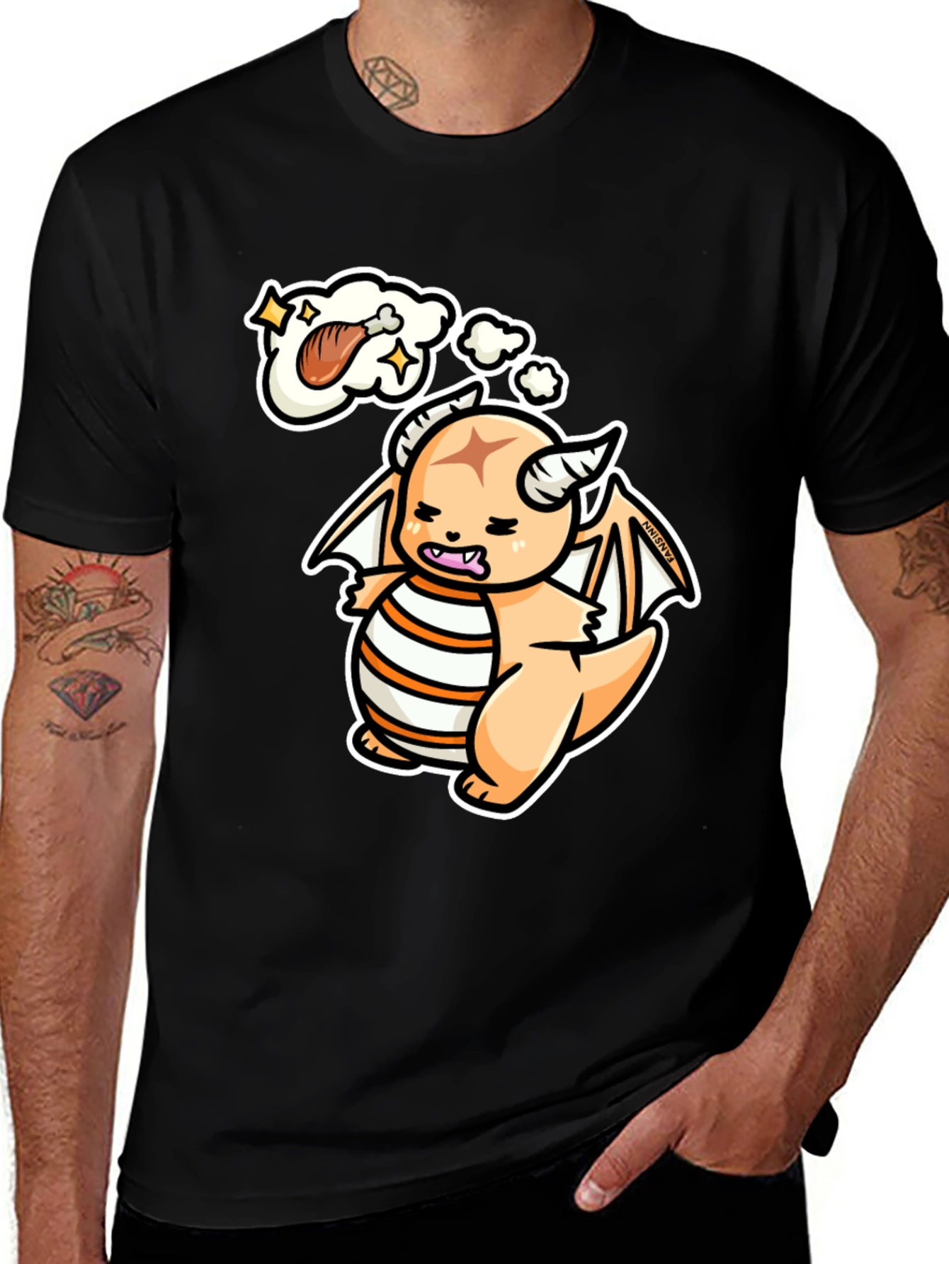 Hungry Dragon Graphic T-Shirt