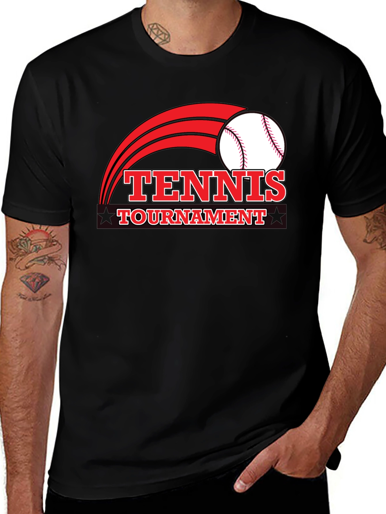 Variant 10 of Tennis Tournament T-Shirt