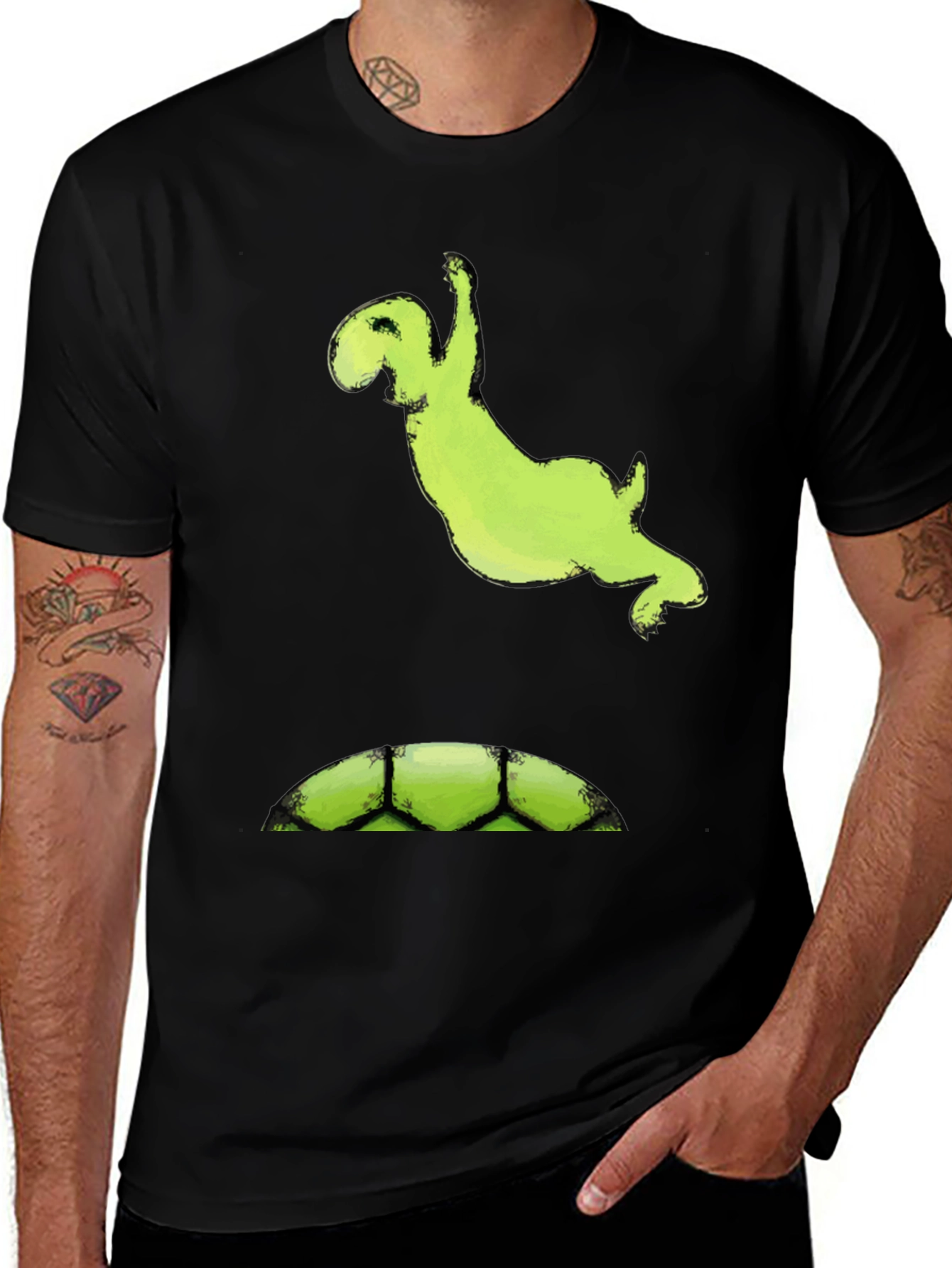 Variant 13 of Cartoon Monster T-Shirt - Black