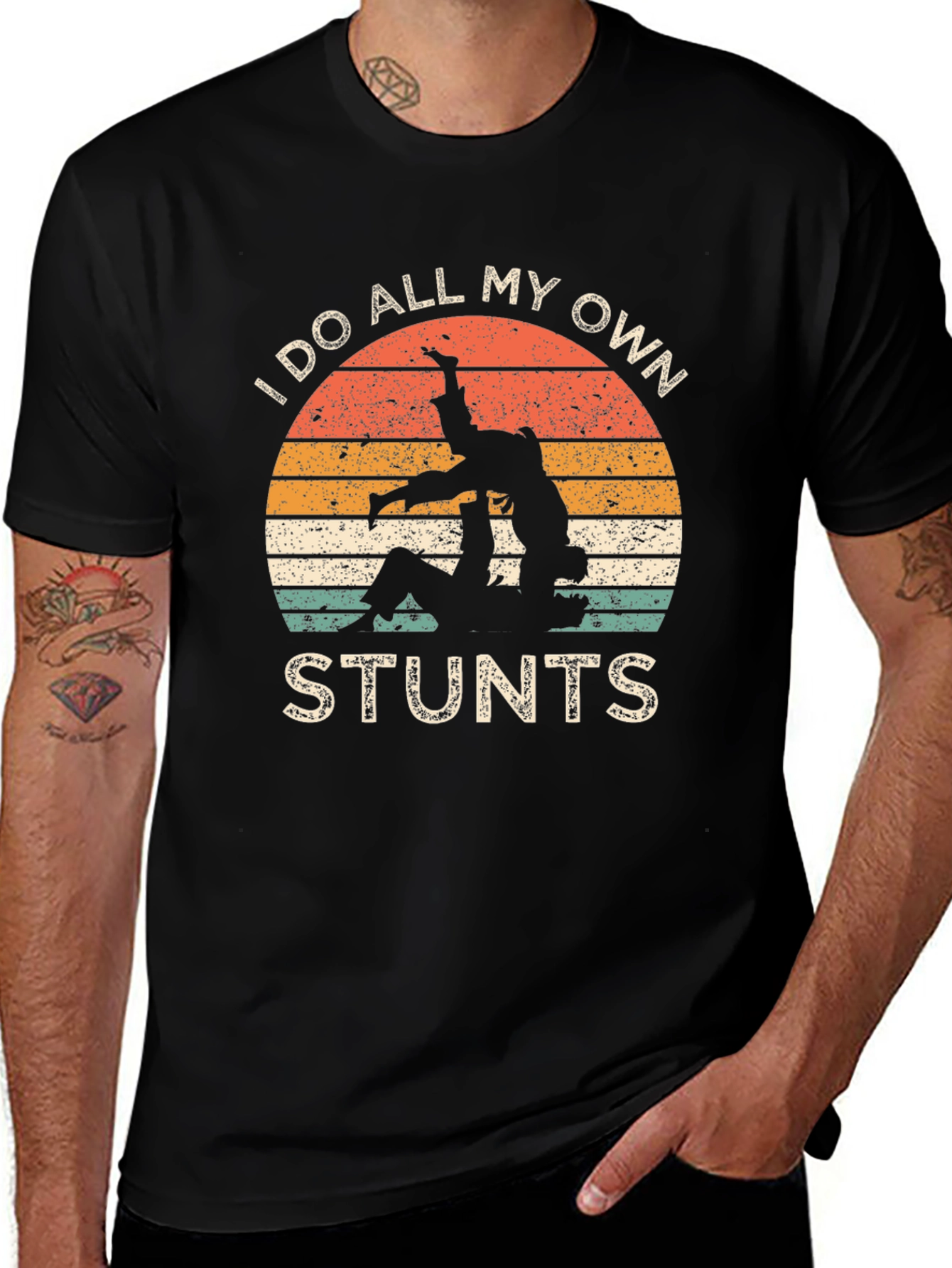 I Do All My Own Stunts Judo Graphic Tee