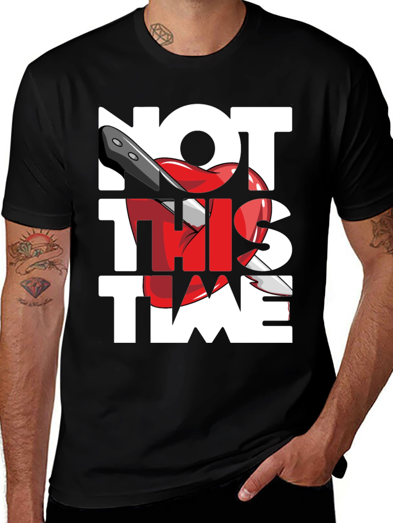 Variant 20 of Not This Time Graphic Tee - Edgy Streetwear