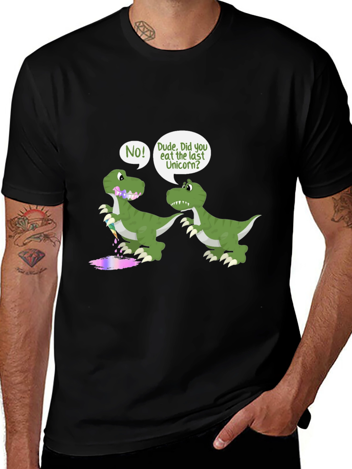 Variant 28 of Dinosaur Unicorn T-Shirt - Funny Graphic Tee