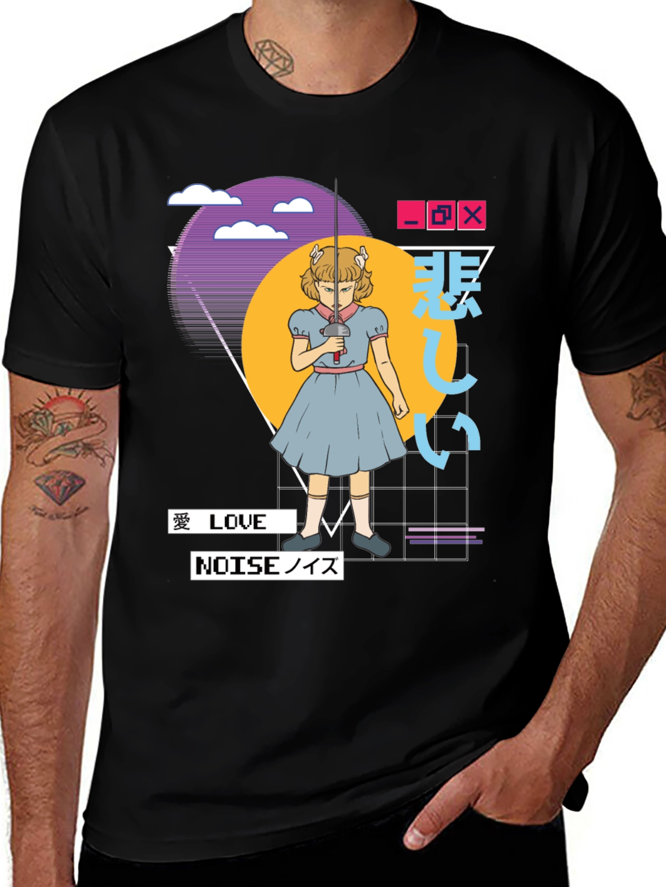 Variant 29 of Aesthetic Anime Girl T-Shirt