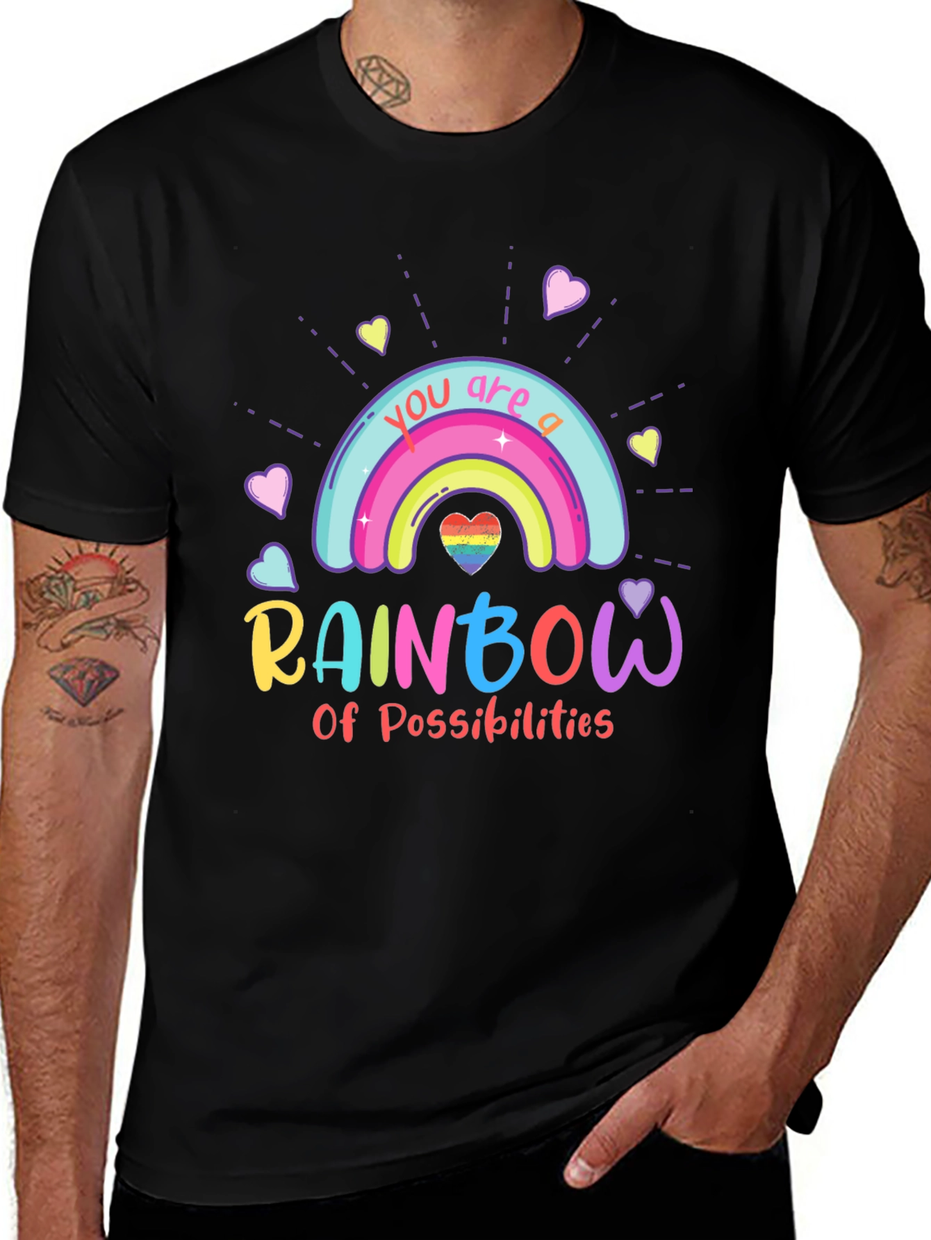 Variant 10 of Rainbow of Possibilities Graphic Tee