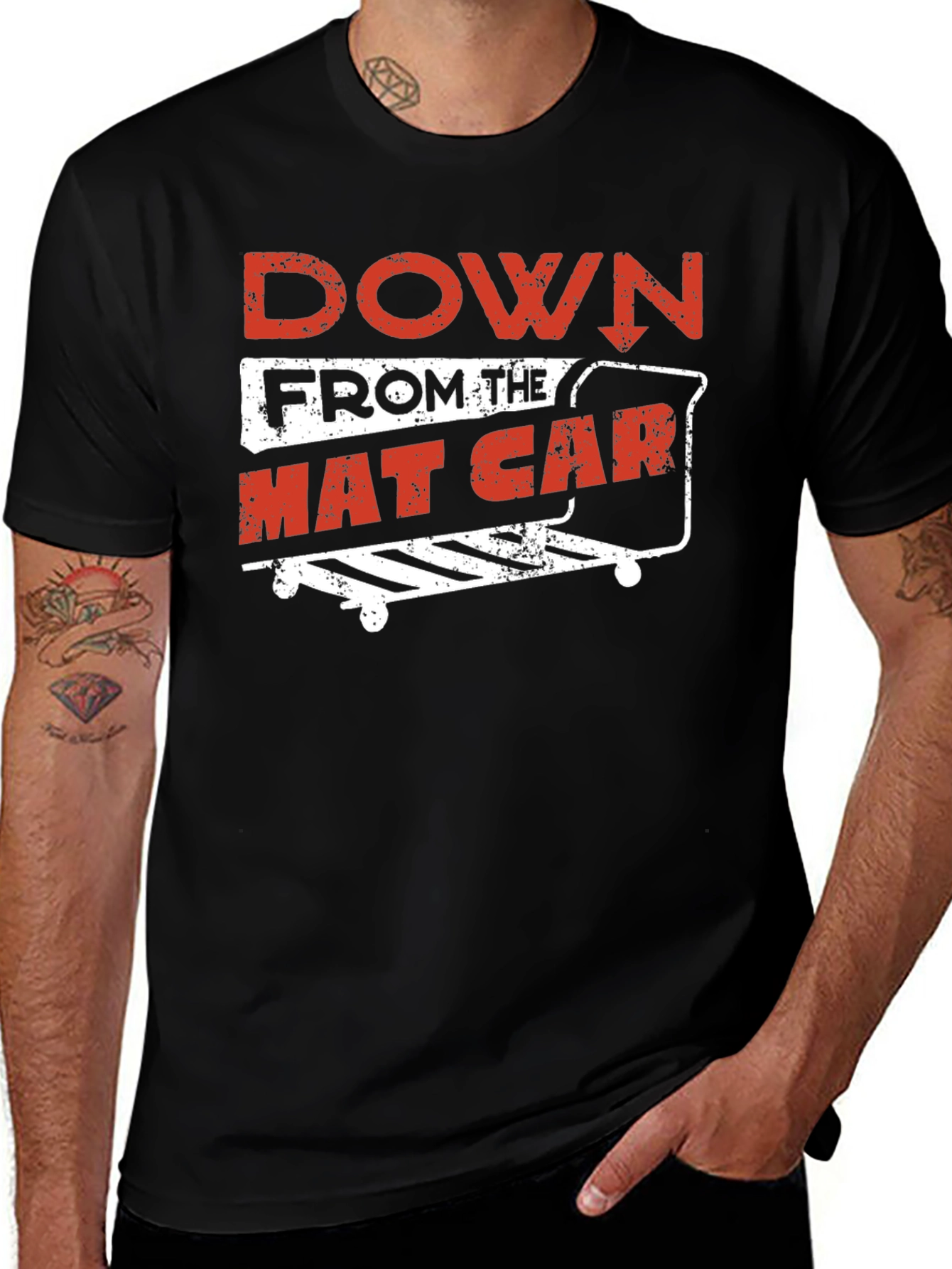 Variant 18 of Down From The Mat Car Graphic Tee