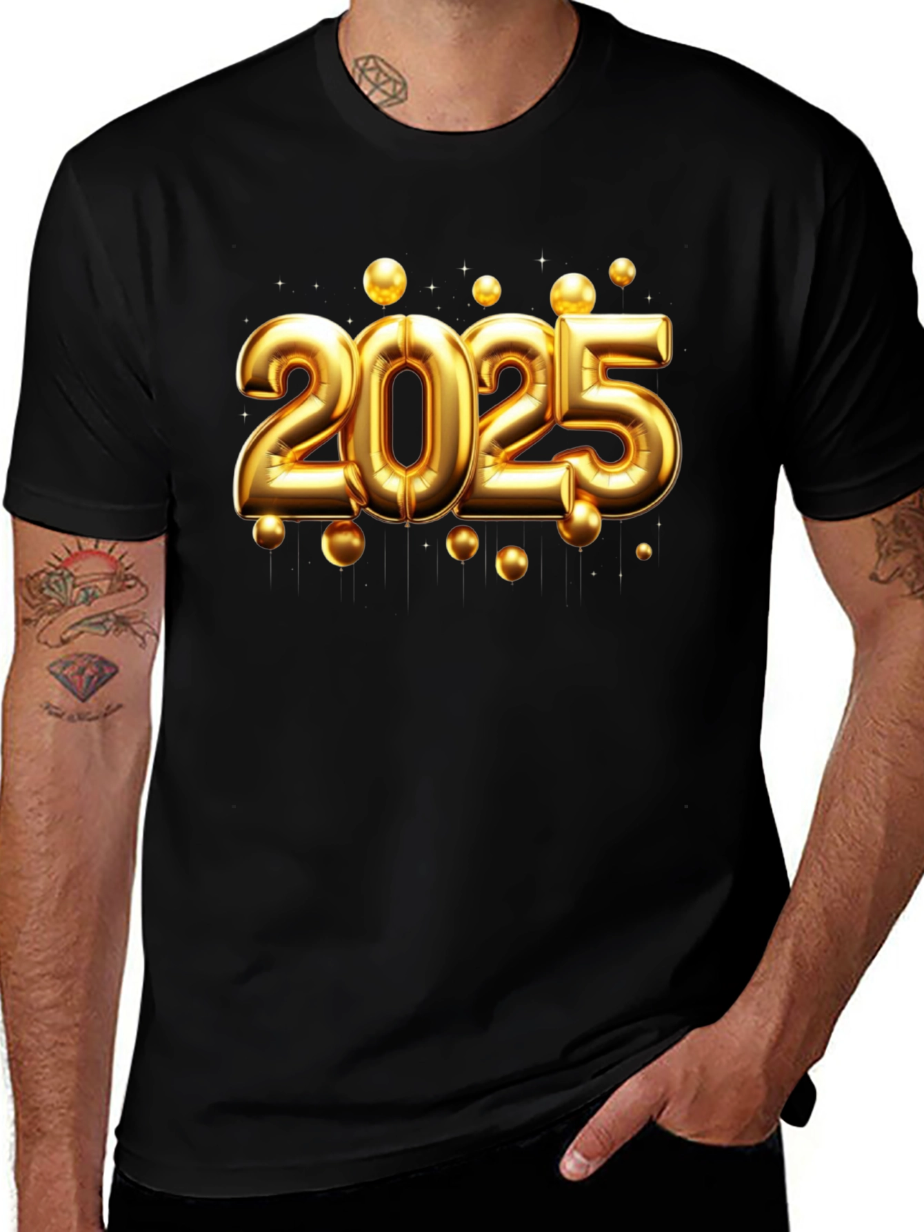 2025 Celebration Tee - Black Cotton Comfort