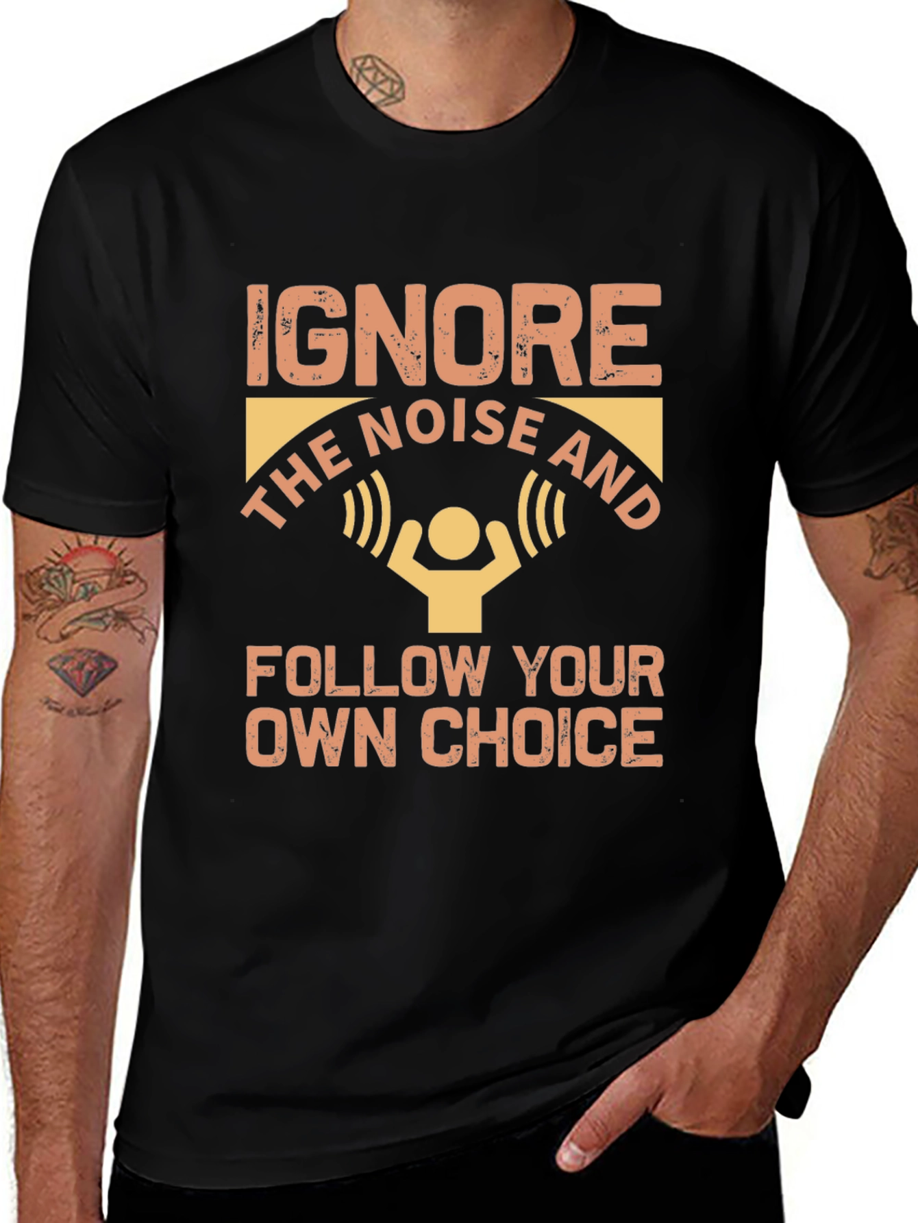 Variant 17 of Ignore Noise, Follow Choice T-Shirt
