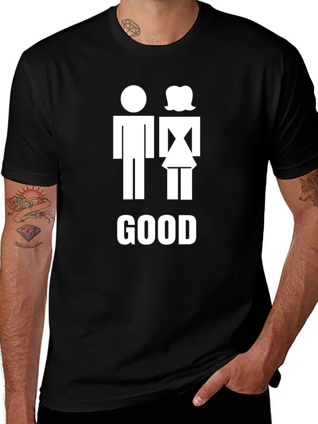 Variant 9 of Humorous GOOD Man & Woman Unisex T-Shirt
