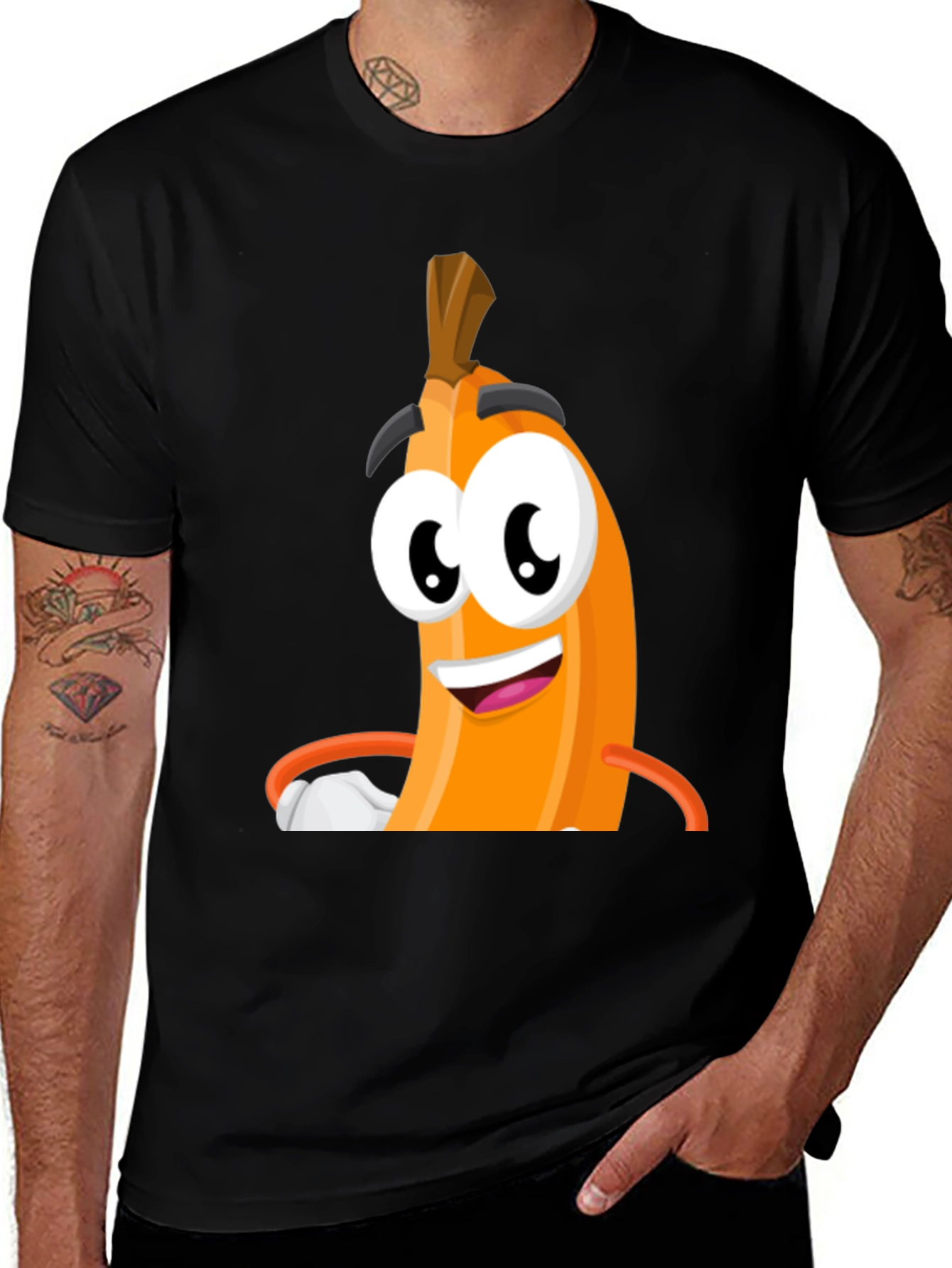 Variant 12 of Funny Banana Cartoon Graphic T-Shirt