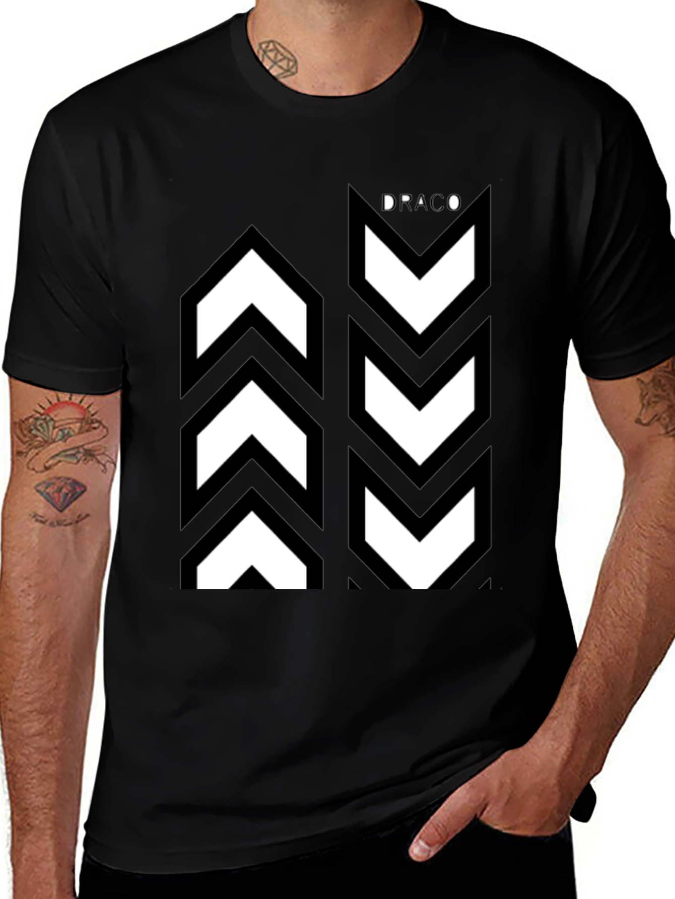 Draco Graphic Tee - Stylish Black Casual Shirt