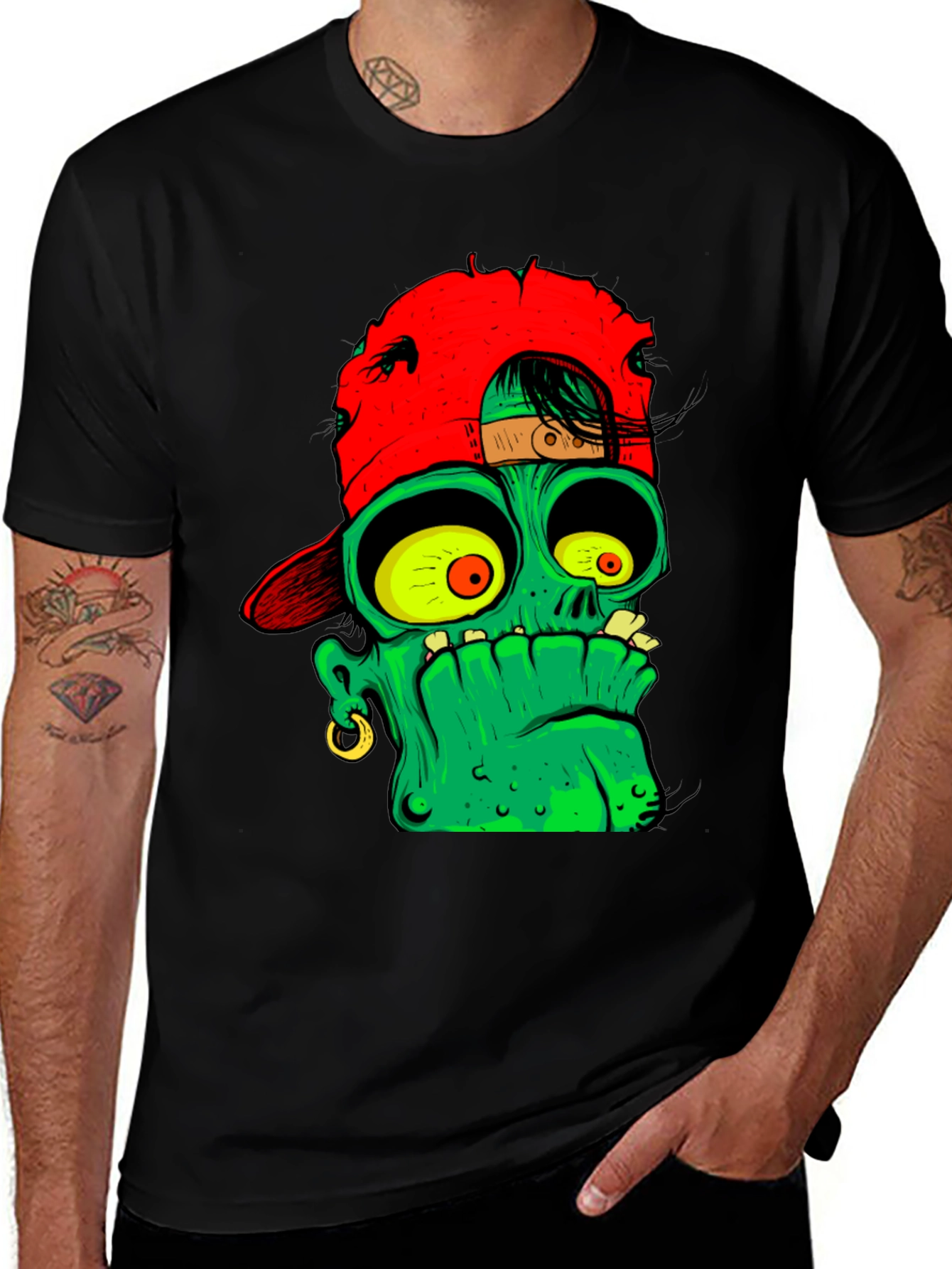 Variant 16 of Zombie Cartoon Graphic T-Shirt