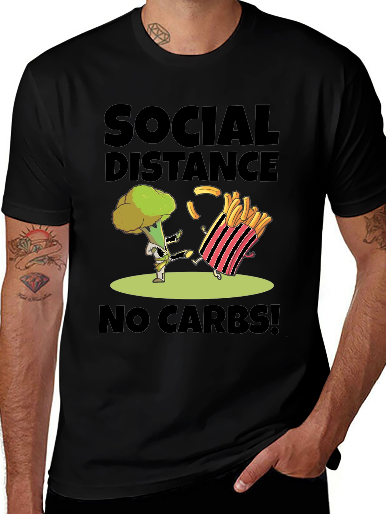 Social Distance No Carbs T-Shirt