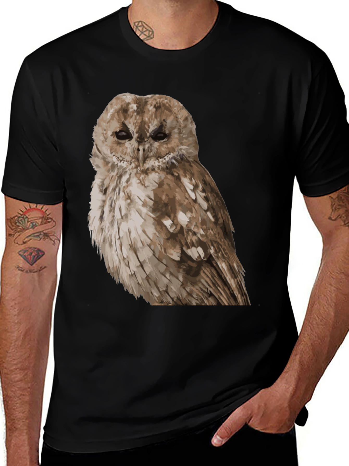 Variant 21 of Owl Graphic Print T-Shirt