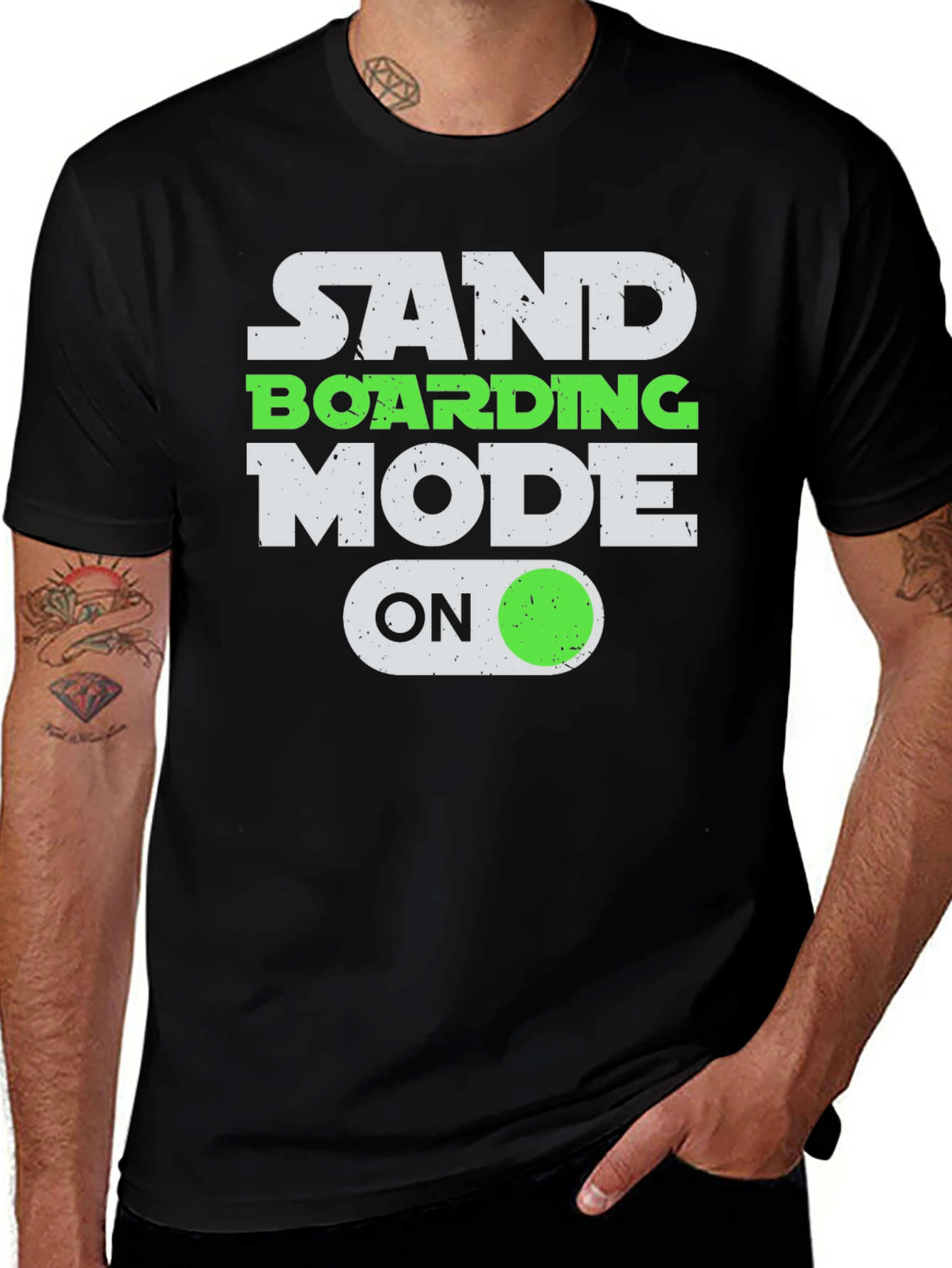 Variant 30 of Sandboarding Mode On T-Shirt - Fun Graphic Tee