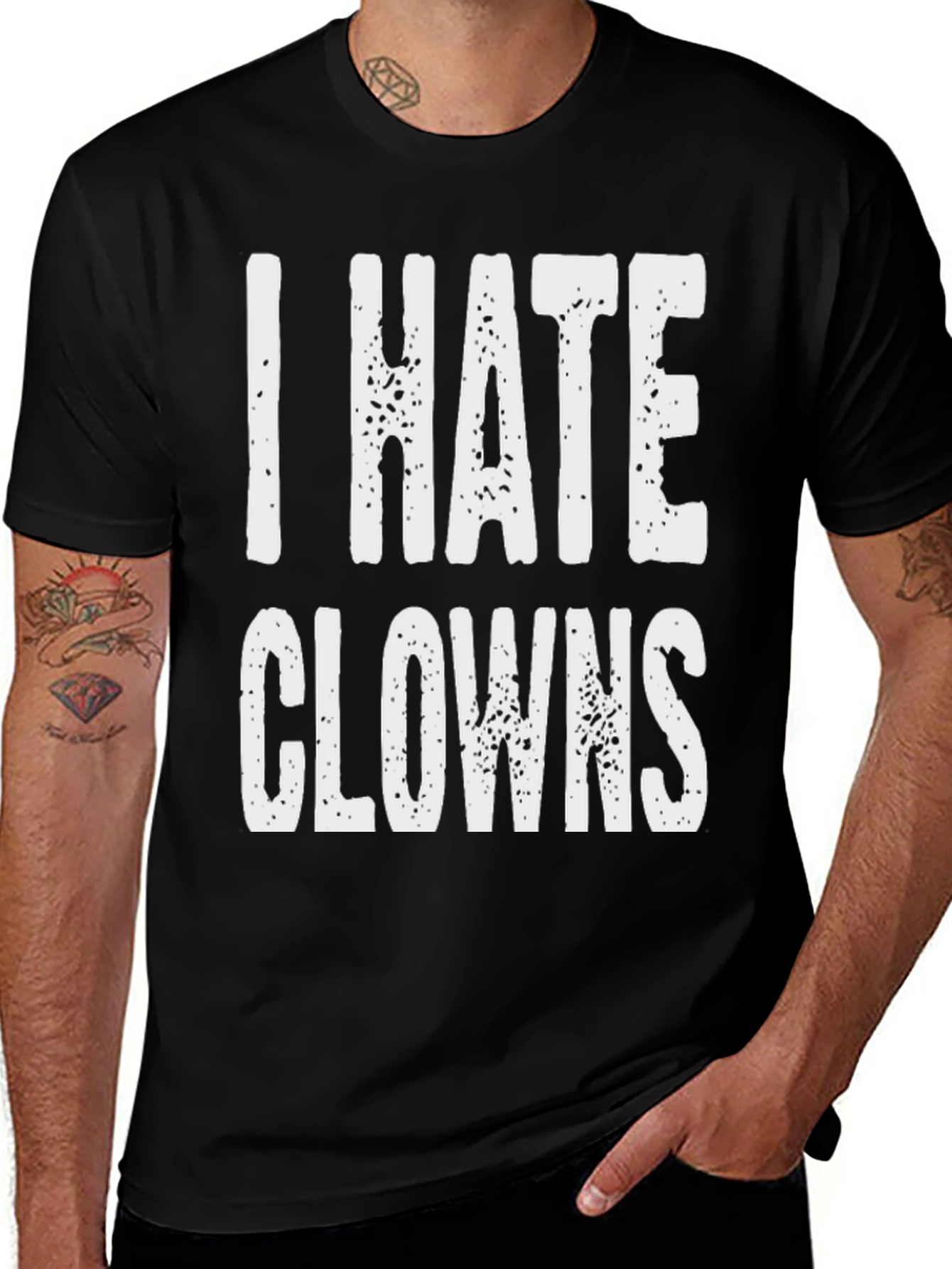 Variant 15 of I Hate Clowns T-Shirt - Bold Statement Tee