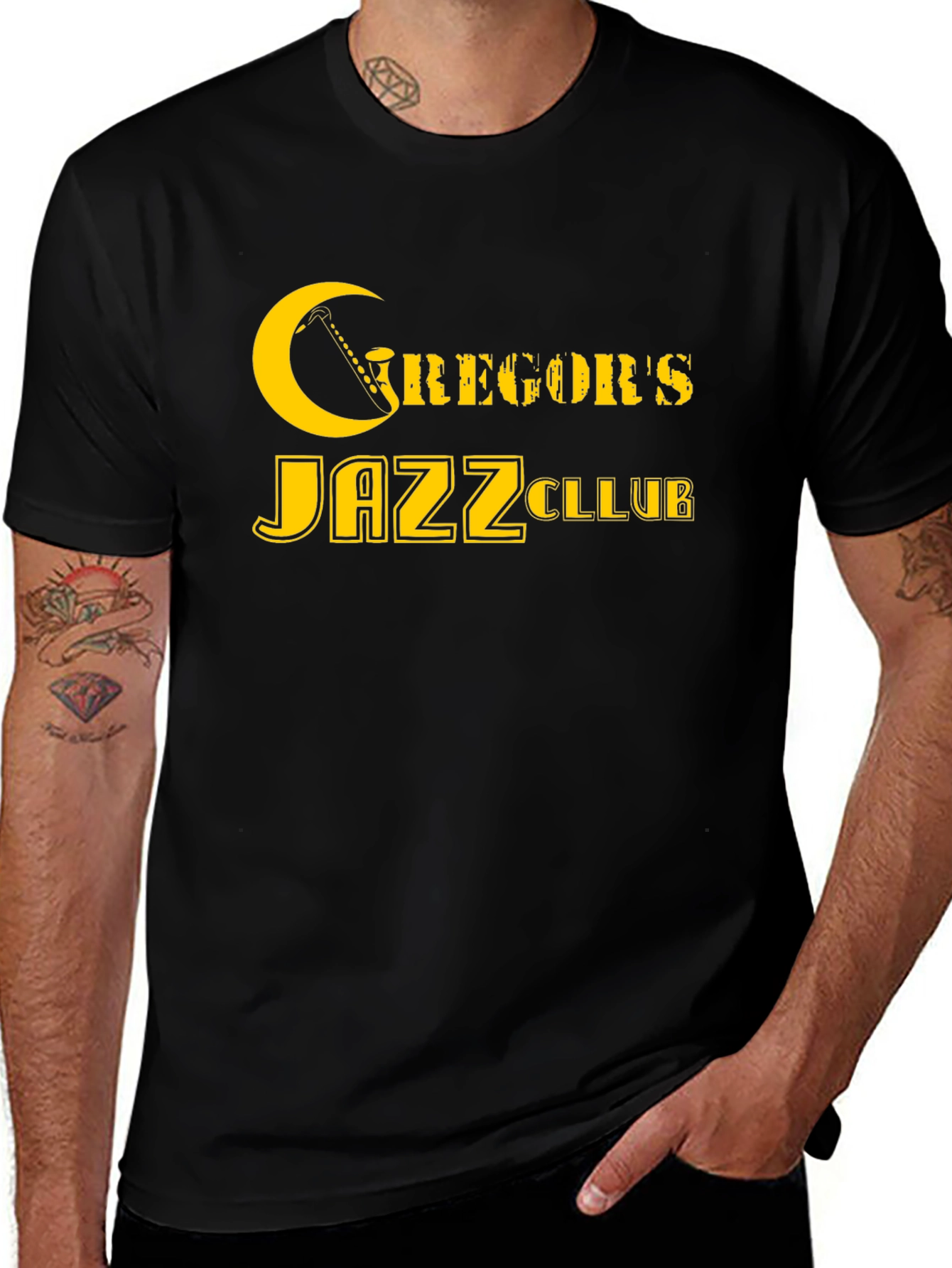 Variant 28 of Gregor's Jazz Club Black T-Shirt