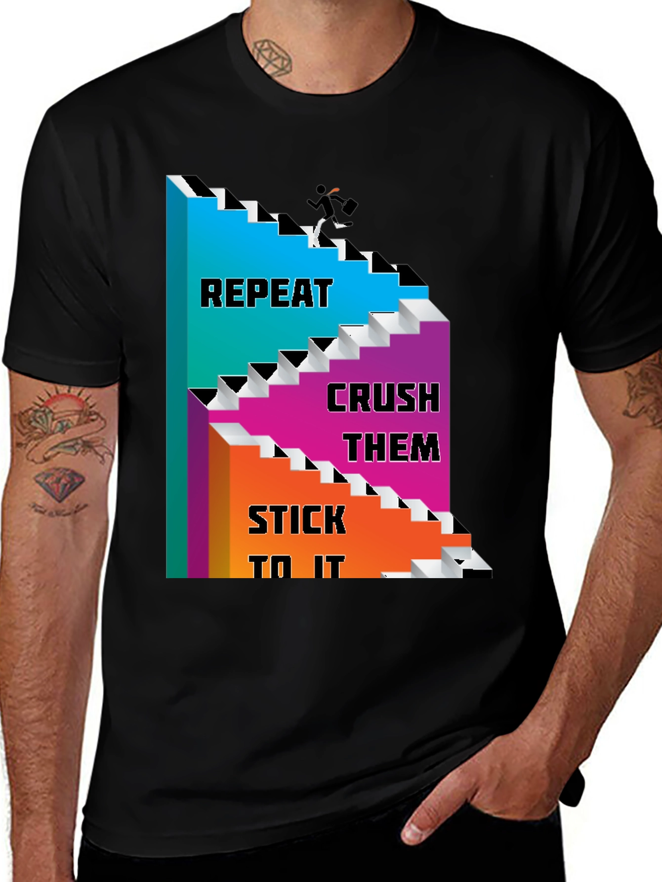 Variant 25 of Motivational T-Shirt: Repeat Crush Stick