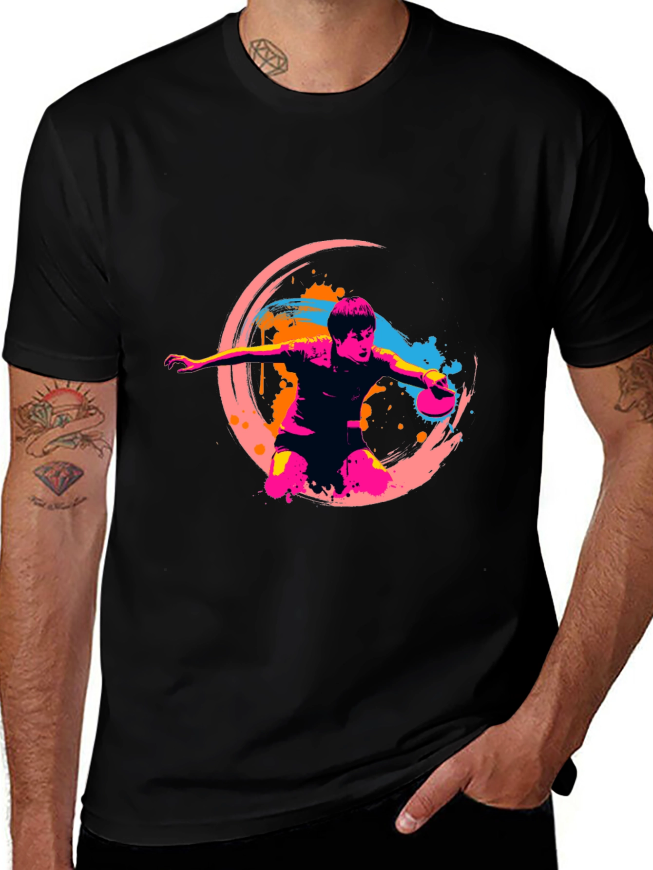 Variant 30 of Table Tennis Graphic T-Shirt - Cool Sporty Tee