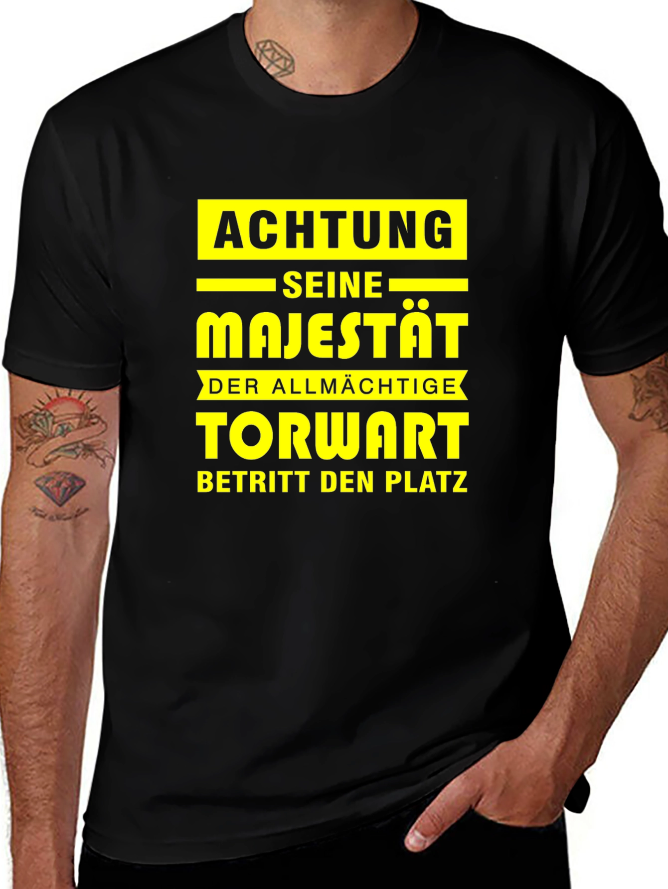 Achtung Seine Majestät T-Shirt: Goalie Pride