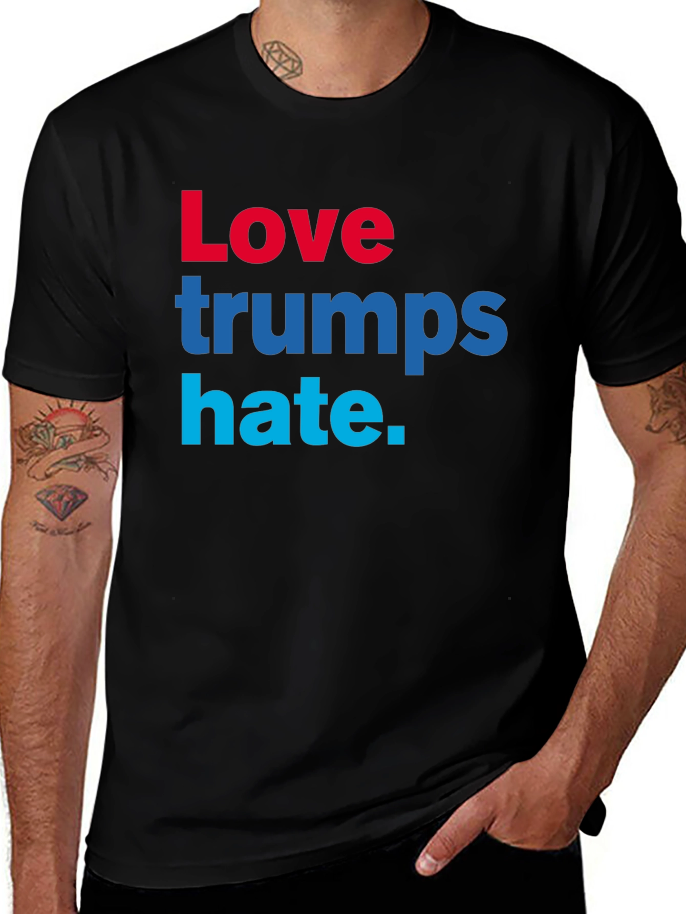 Love Trumps Hate T-Shirt - Political Statement Tee