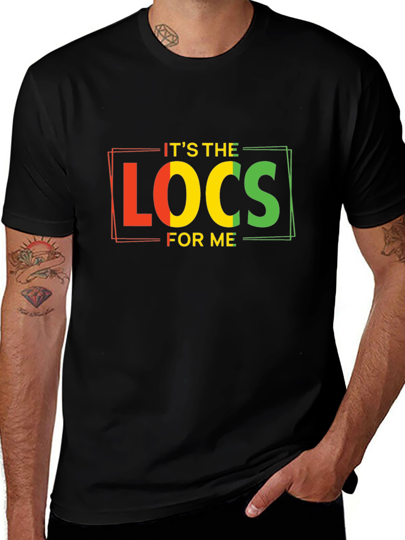Variant 22 of It's the Locs for Me - Black T-Shirt