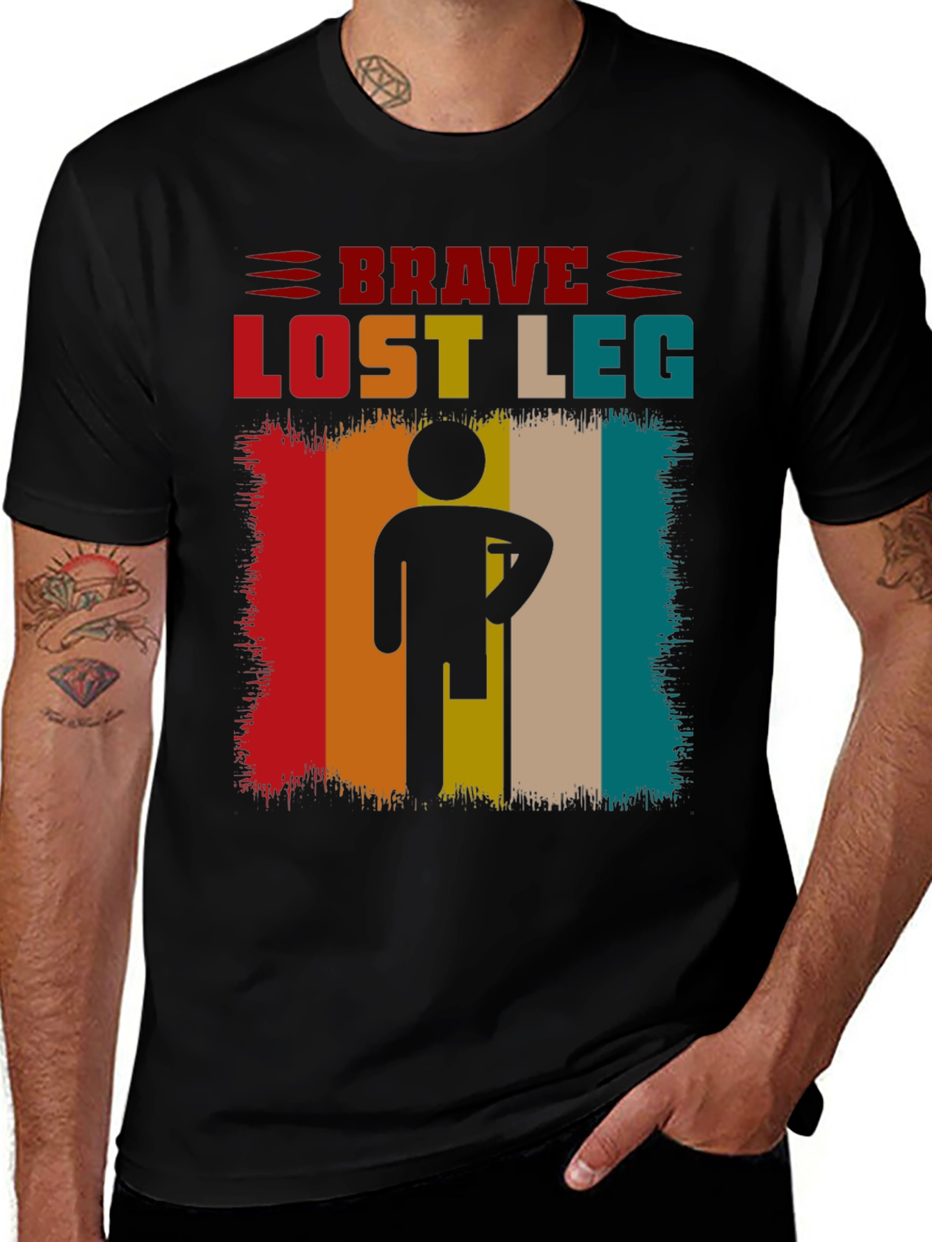 Variant 6 of Brave Lost Leg Graphic T-Shirt