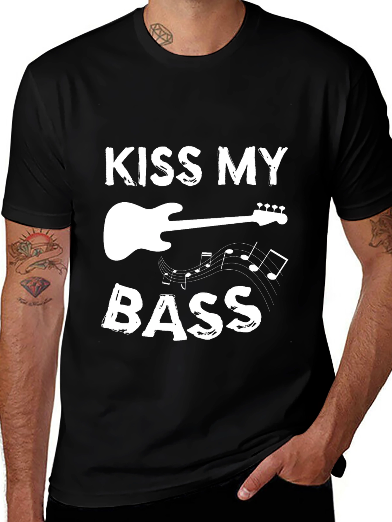 Variant 26 of Kiss My Bass Guitar Musician T-Shirt