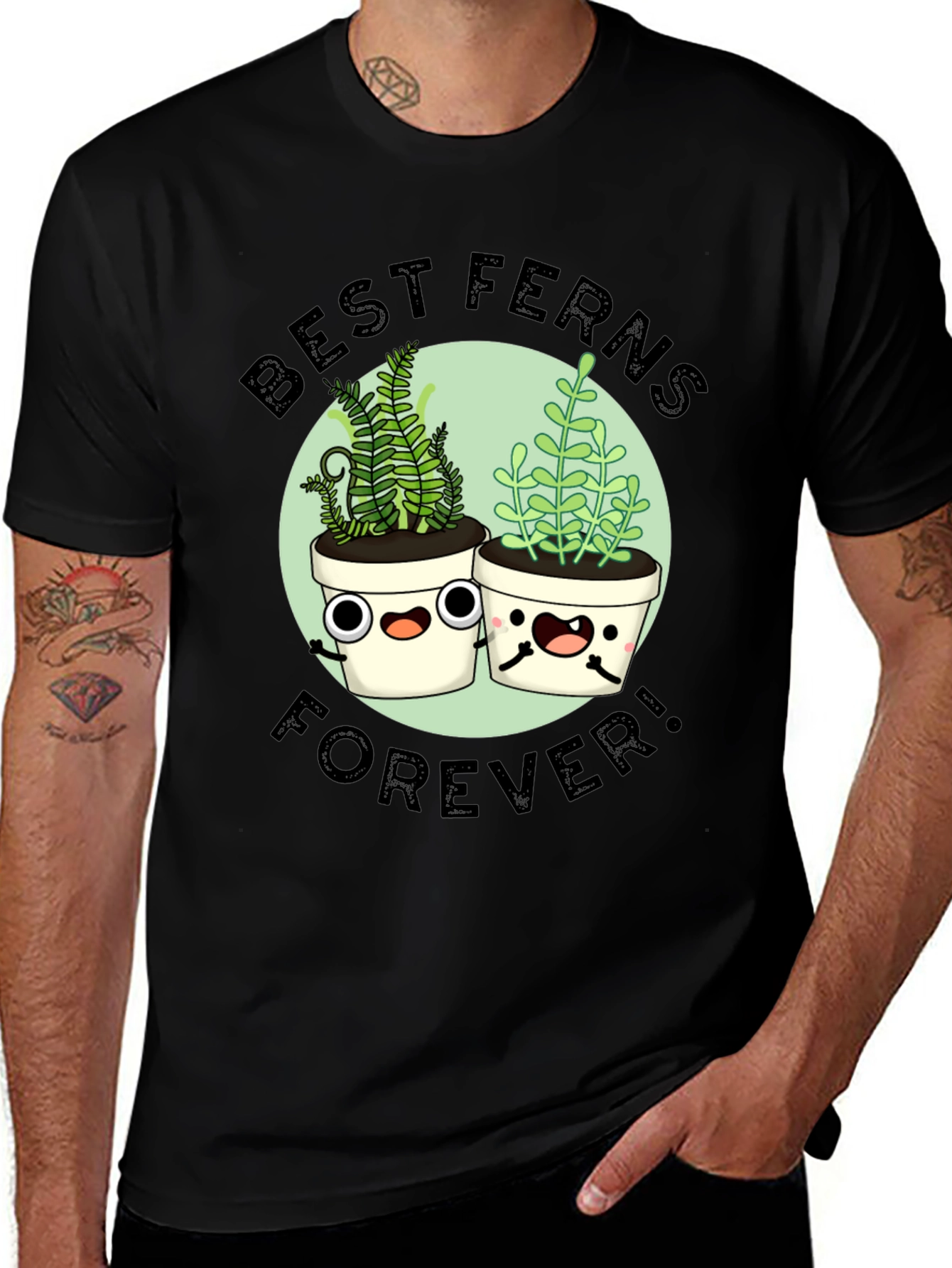 Variant 2 of Best Ferns Forever T-Shirt - Cute Plant Lover Tee