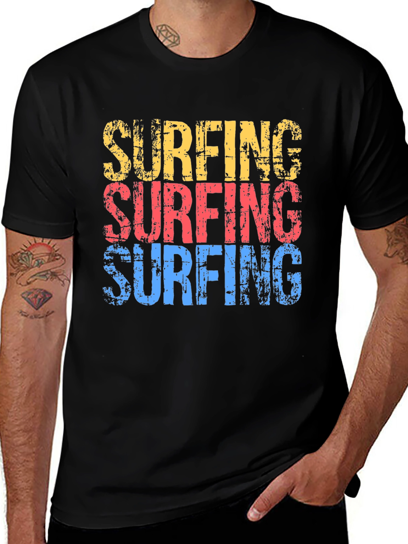 Variant 7 of Vintage Surfing T-Shirt Retro Style