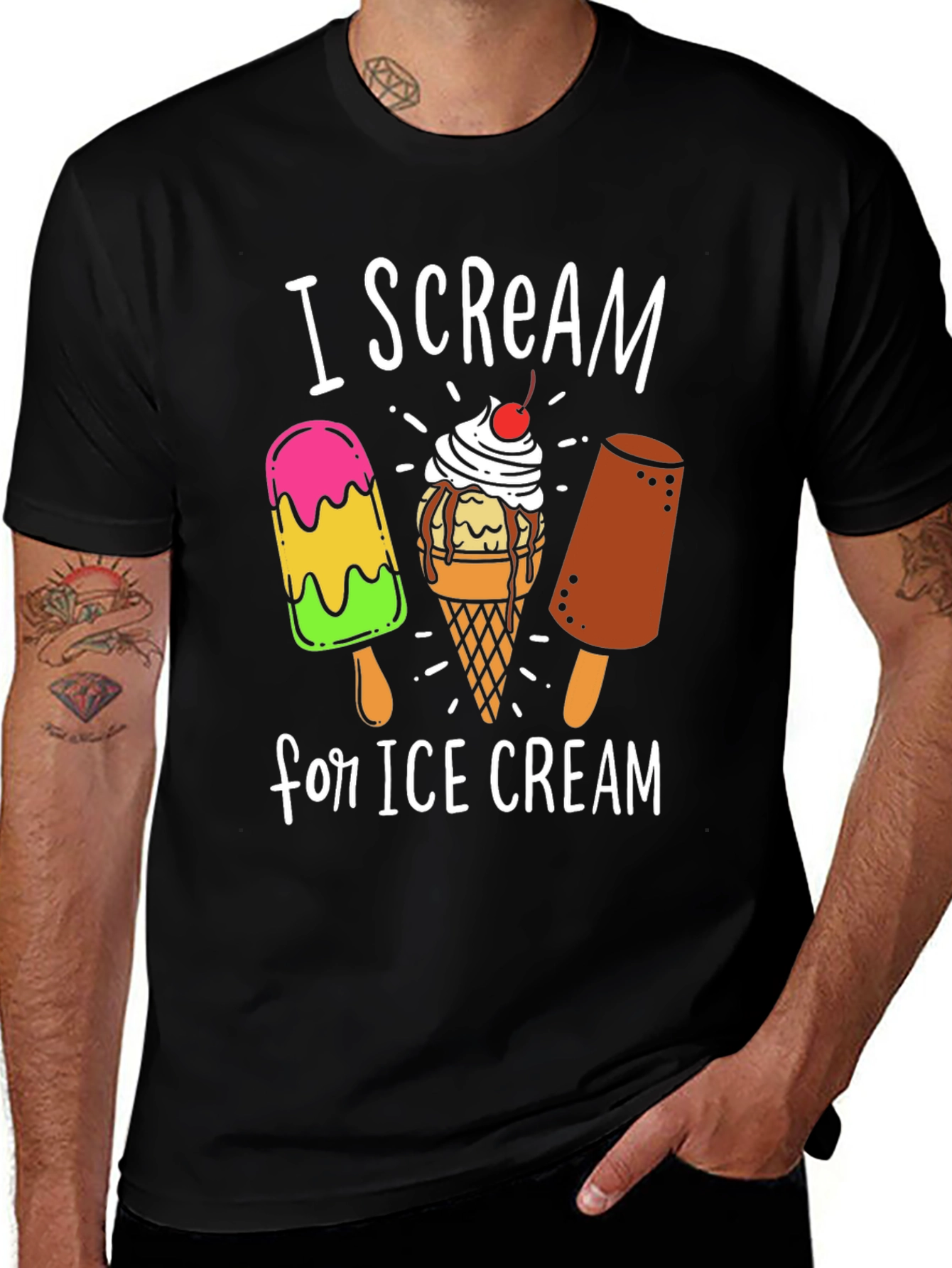 Variant 28 of I Scream for Ice Cream Graphic Tee