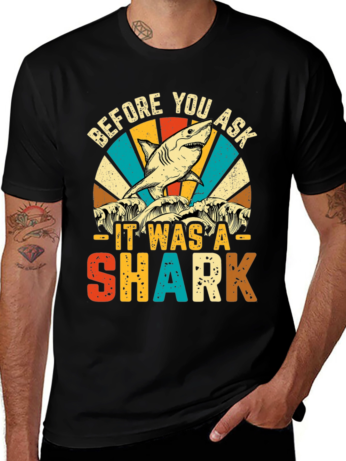 Variant 10 of Before You Ask It Was A Shark T-Shirt