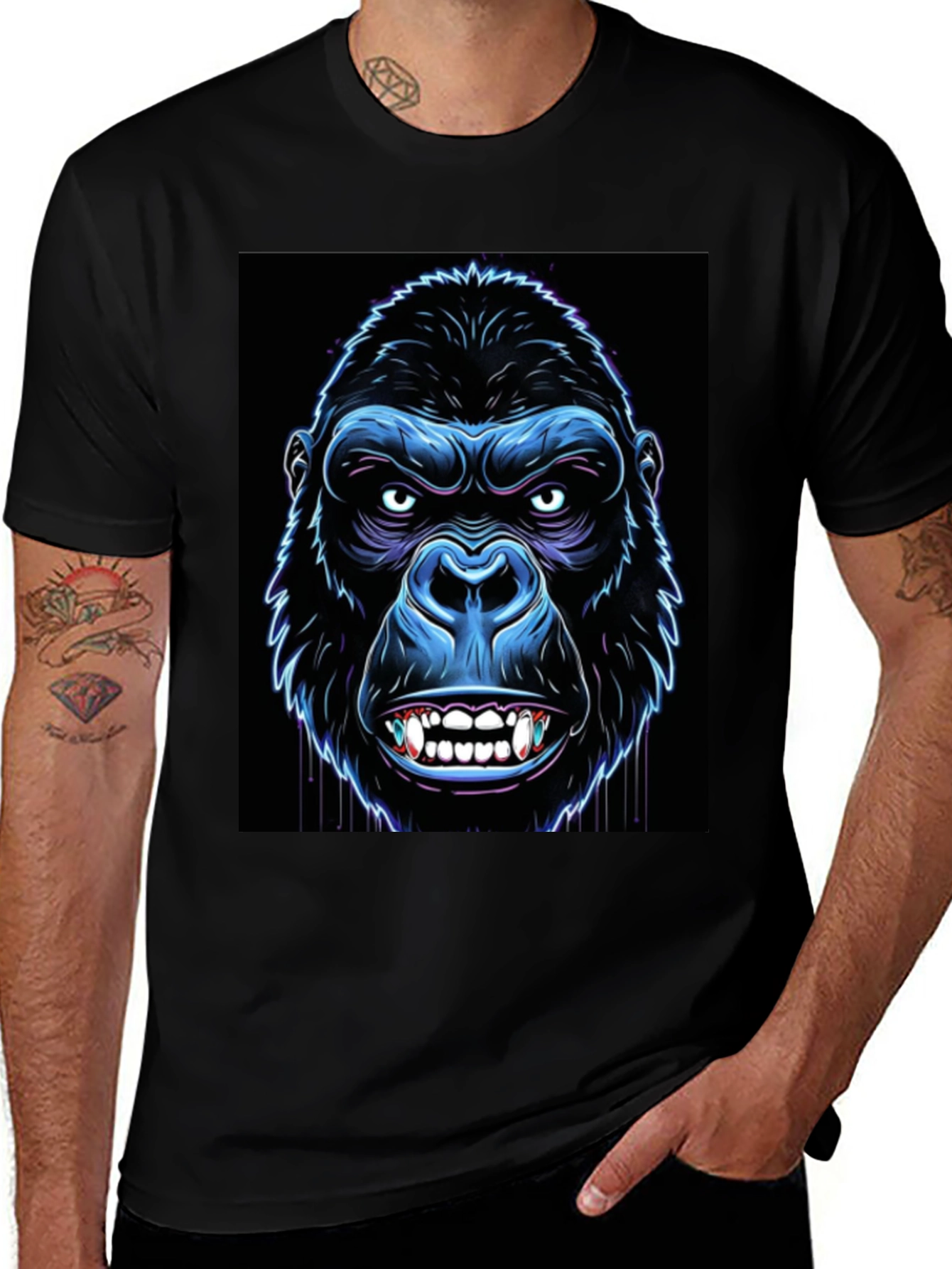 Variant 10 of Gorilla Graphic T-Shirt - Bold Ape Design