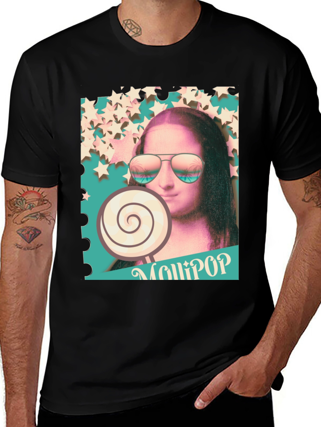 Variant 11 of Mona Lisa Lollipop Graphic Tee