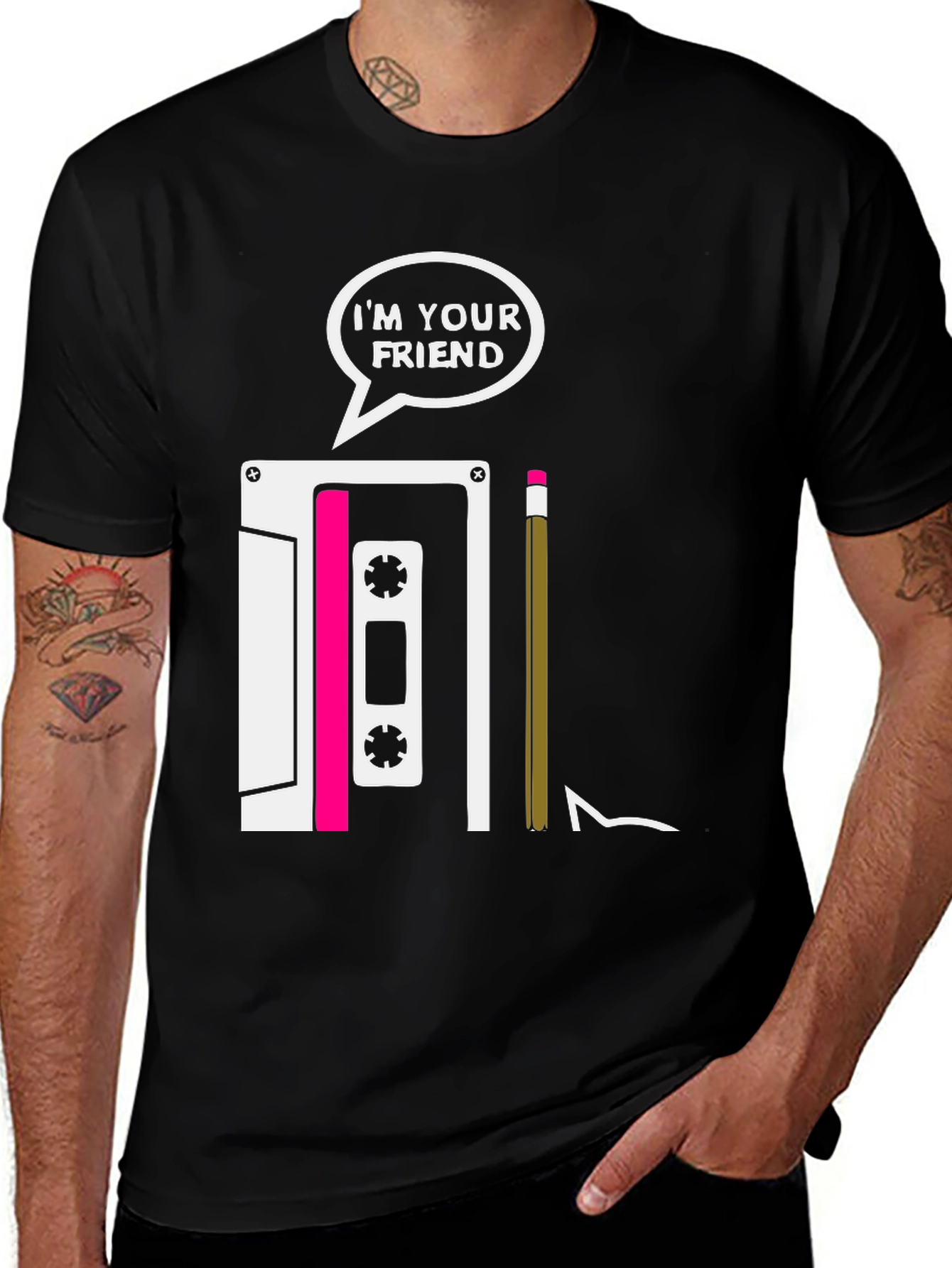 Variant 7 of I'm Your Friend Cassette Tape T-Shirt